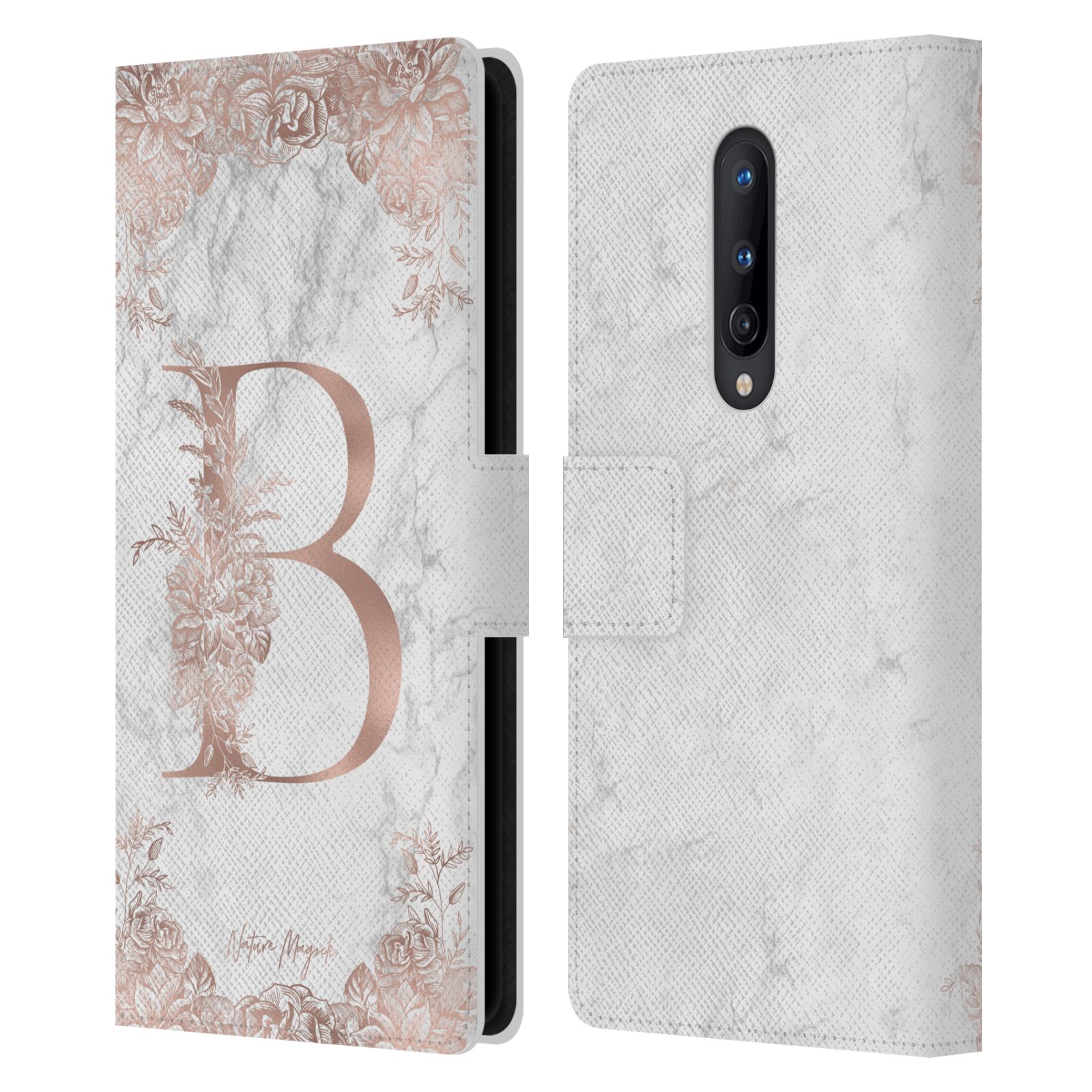 CUSTODIA A LIBRO UFFICIALE NATURE MAGICK ROSE MARMO MONOGRAM PELLE PER TELEFONI ONEPLUS - Foto 8 di 19