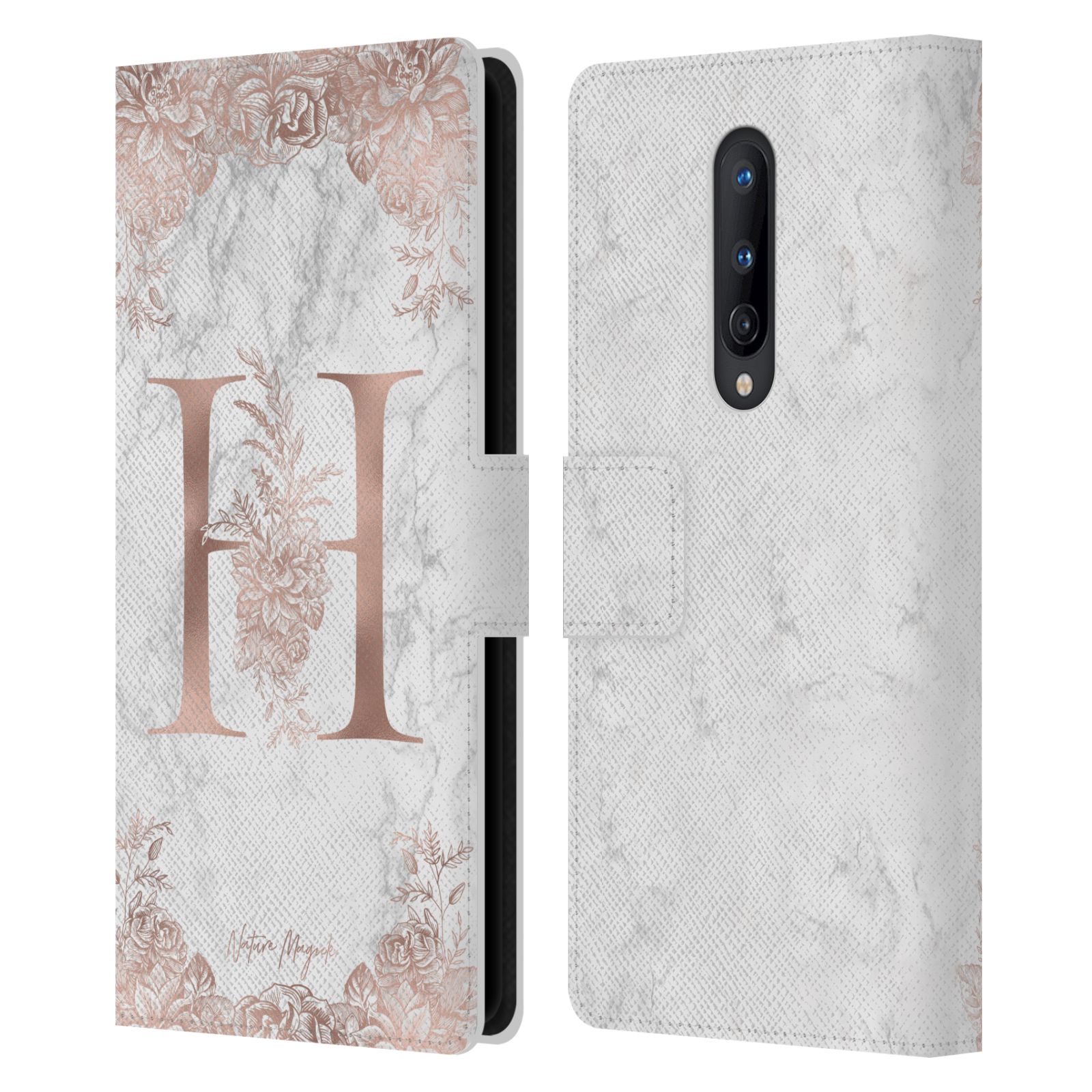 CUSTODIA A LIBRO UFFICIALE NATURE MAGICK ROSE MARMO MONOGRAM PELLE PER TELEFONI ONEPLUS - Foto 14 di 19