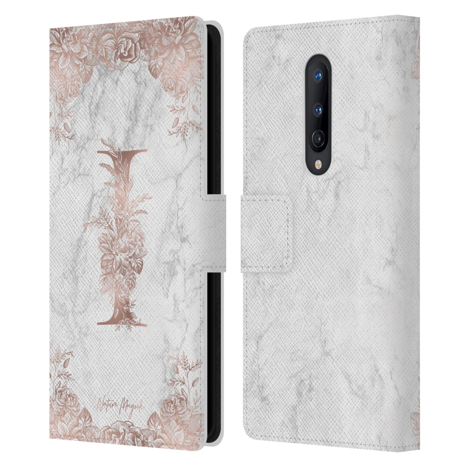 CUSTODIA A LIBRO UFFICIALE NATURE MAGICK ROSE MARMO MONOGRAM PELLE PER TELEFONI ONEPLUS - Foto 15 di 19