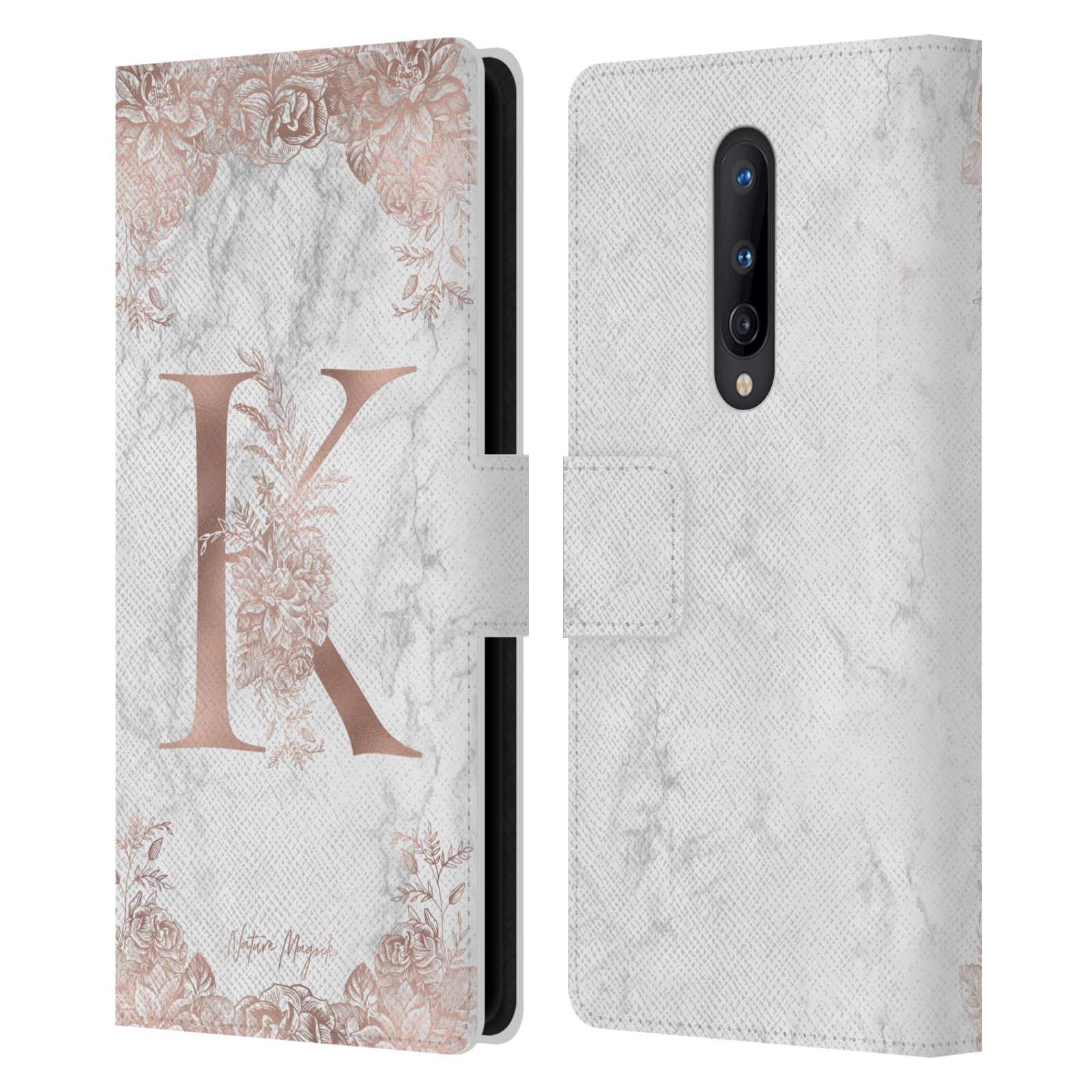 CUSTODIA A LIBRO UFFICIALE NATURE MAGICK ROSE MARMO MONOGRAM PELLE PER TELEFONI ONEPLUS - Foto 17 di 19