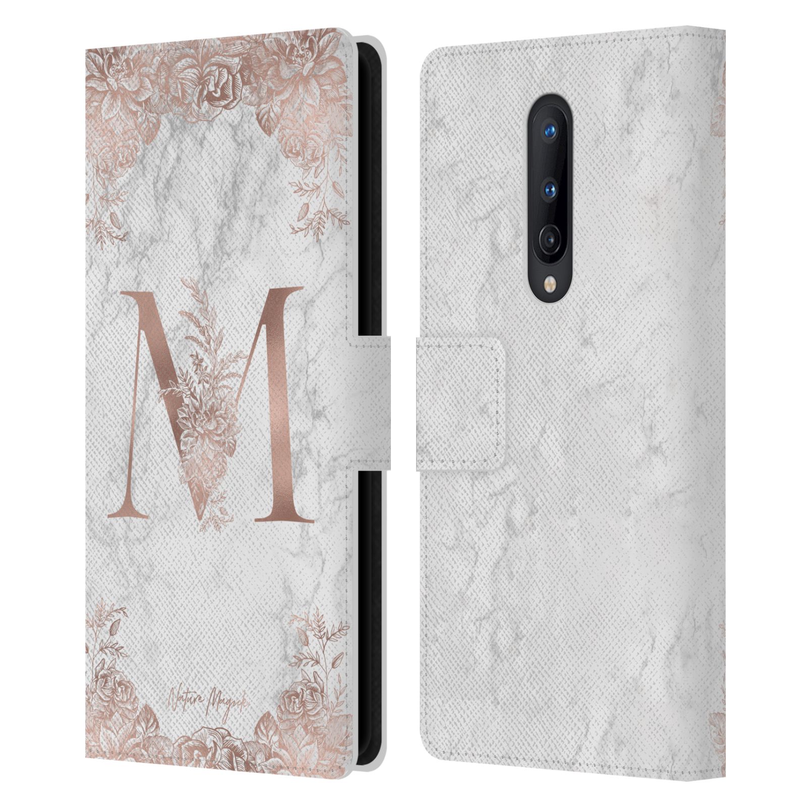 CUSTODIA A LIBRO UFFICIALE NATURE MAGICK ROSE MARMO MONOGRAM PELLE PER TELEFONI ONEPLUS - Foto 19 di 19
