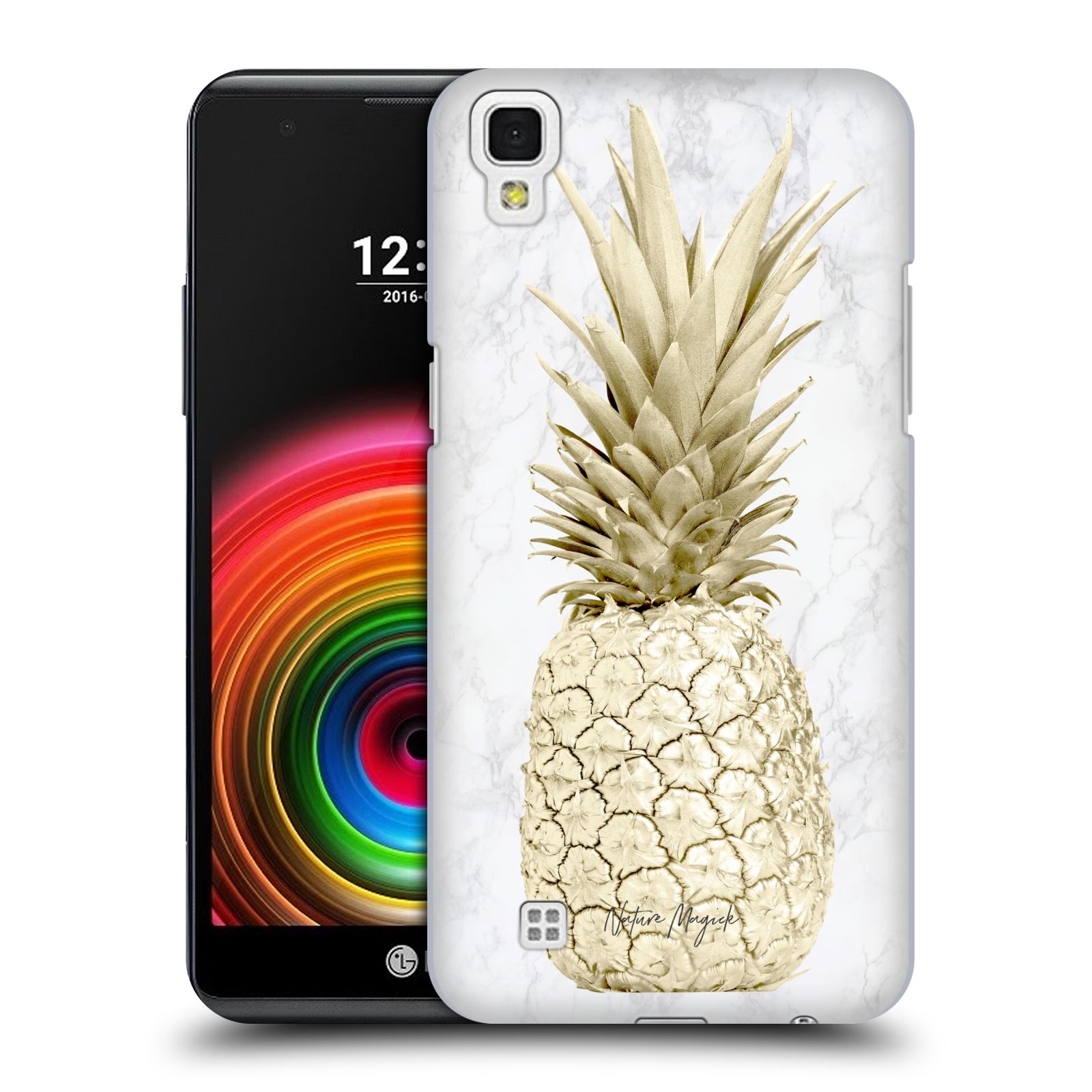 OFFICIAL NATURE MAGICK ROSE GOLD PINEAPPLE ON MARBLE BACK CASE FOR LG PHONES 2 - Imagen 7 de 12
