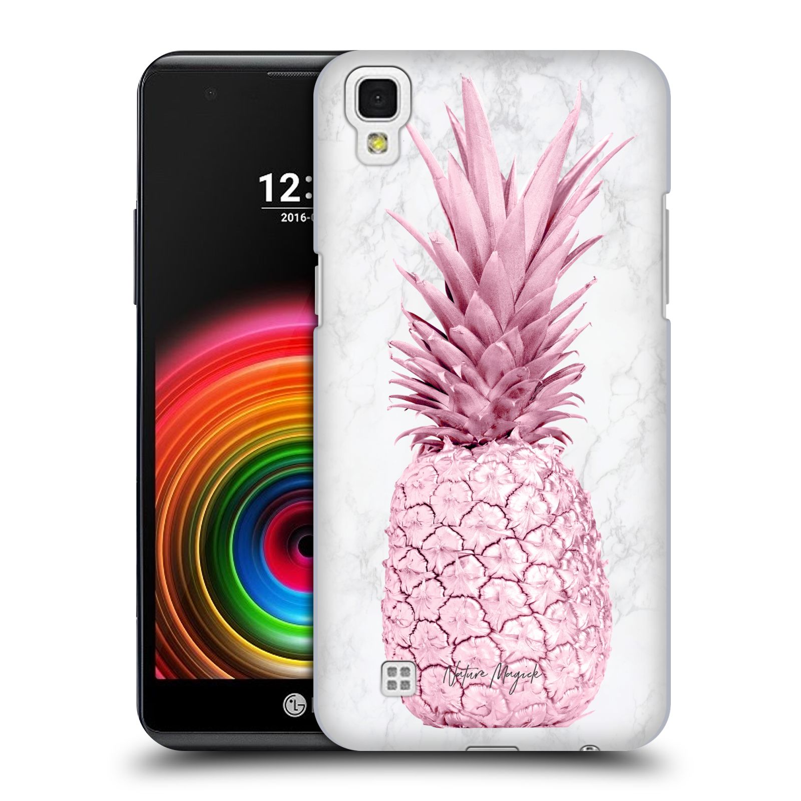 OFFICIAL NATURE MAGICK ROSE GOLD PINEAPPLE ON MARBLE BACK CASE FOR LG PHONES 2 - Imagen 8 de 12