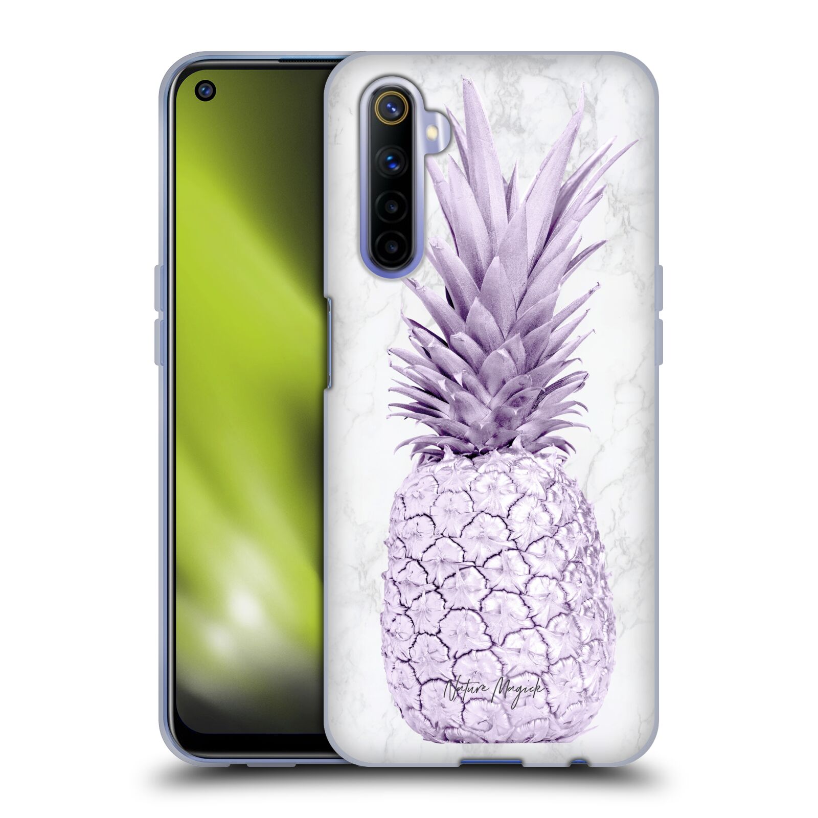 OFFICIAL NATURE MAGICK ROSE GOLD PINEAPPLE ON MARBLE GEL CASE FOR REALME PHONES - Picture 10 of 13