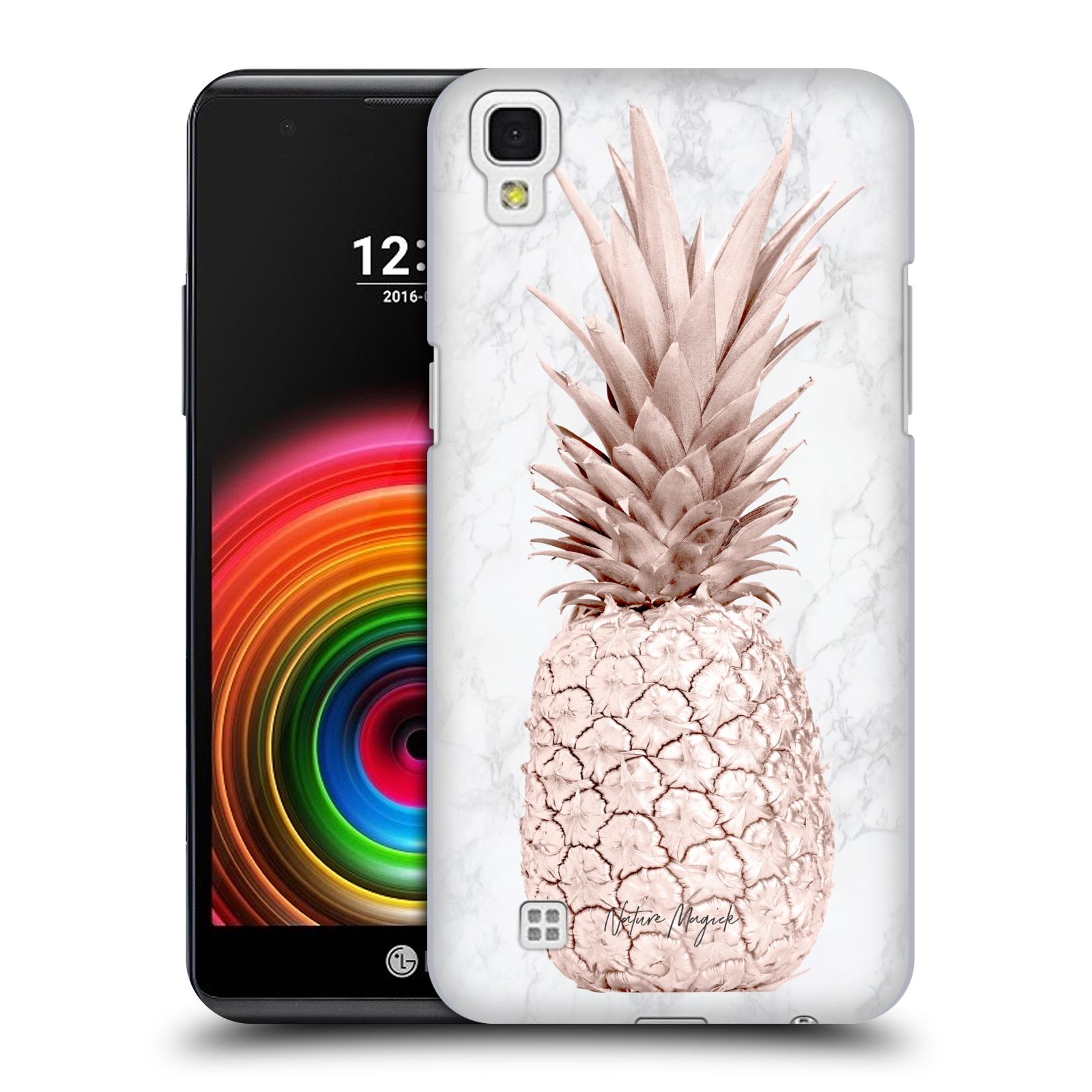 OFFICIAL NATURE MAGICK ROSE GOLD PINEAPPLE ON MARBLE BACK CASE FOR LG PHONES 2 - Imagen 10 de 12