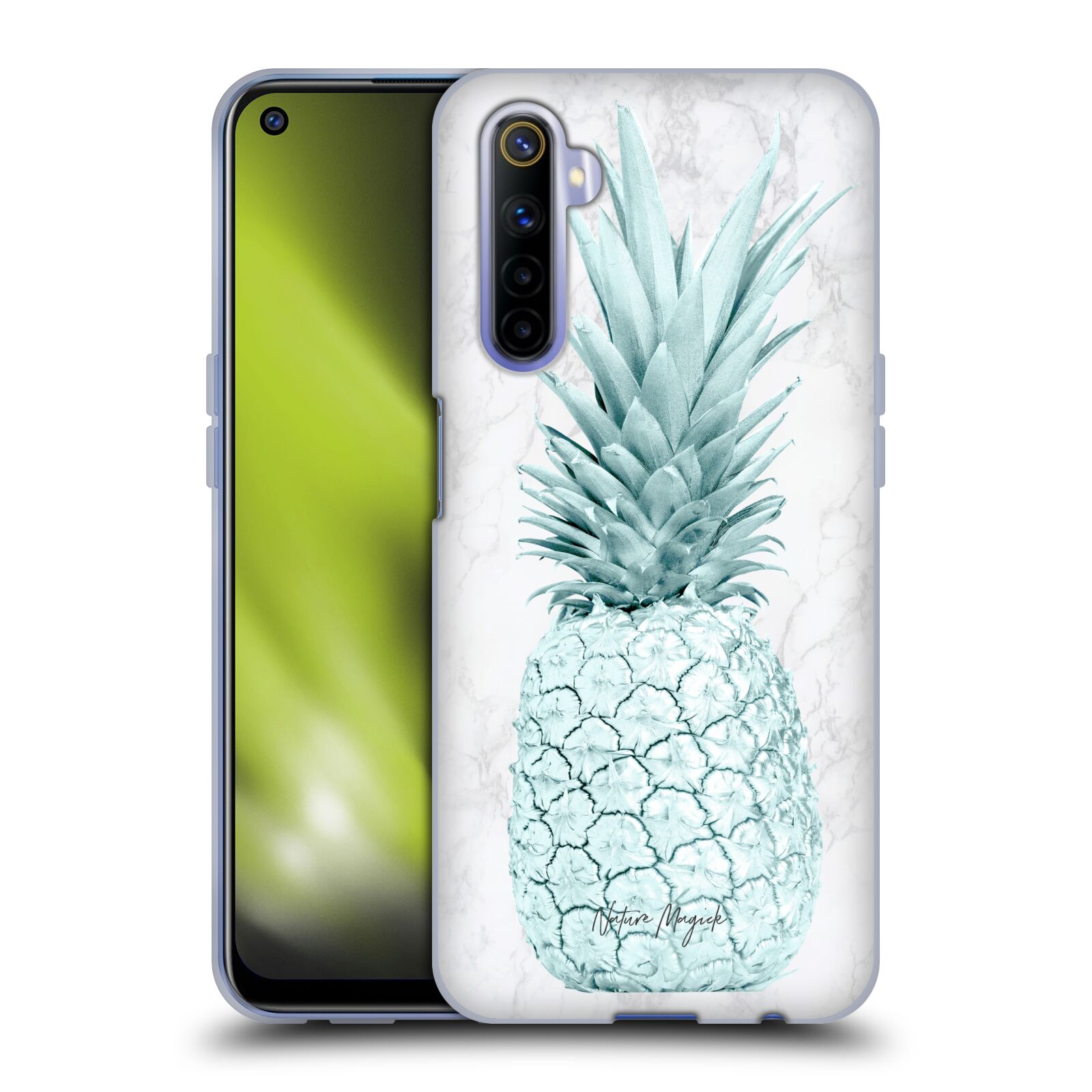 OFFICIAL NATURE MAGICK ROSE GOLD PINEAPPLE ON MARBLE GEL CASE FOR REALME PHONES - Picture 12 of 13