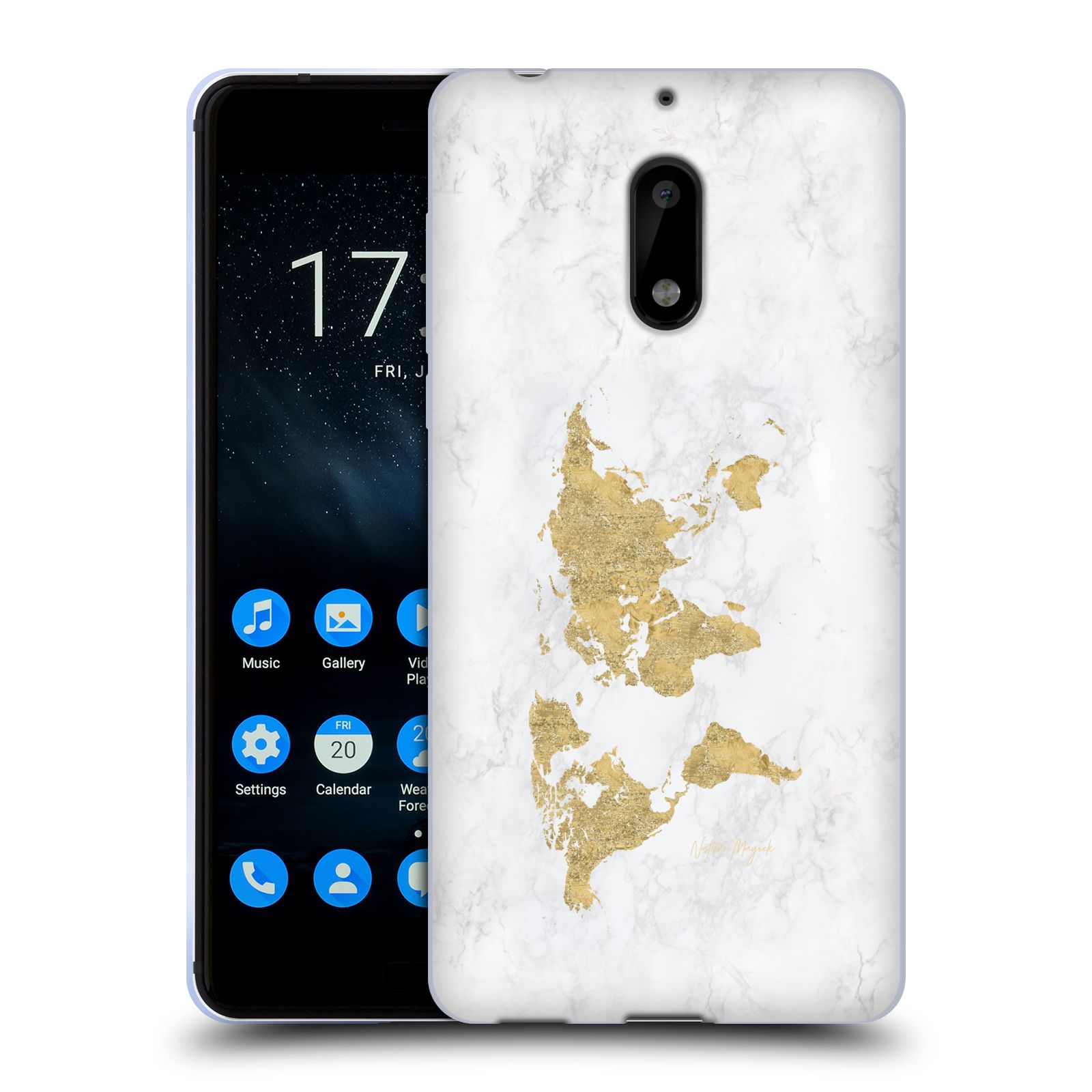 OFFICIAL NATURE MAGICK ROSE GOLD WORLD MAP ON MARBLE GEL CASE FOR NOKIA PHONES 1 - Picture 8 of 14