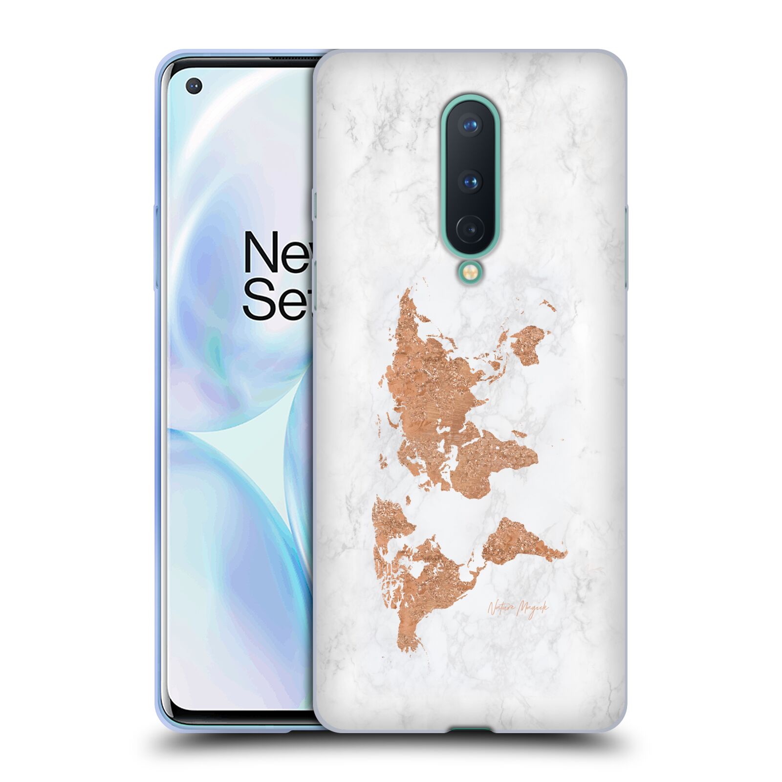 CUSTODIA IN GEL DI MARMO NATURE MAGICK ROSE ORO MAPPA DEL MONDO SU PER TELEFONI GOOGLE ONEPLUS - Foto 10 di 14