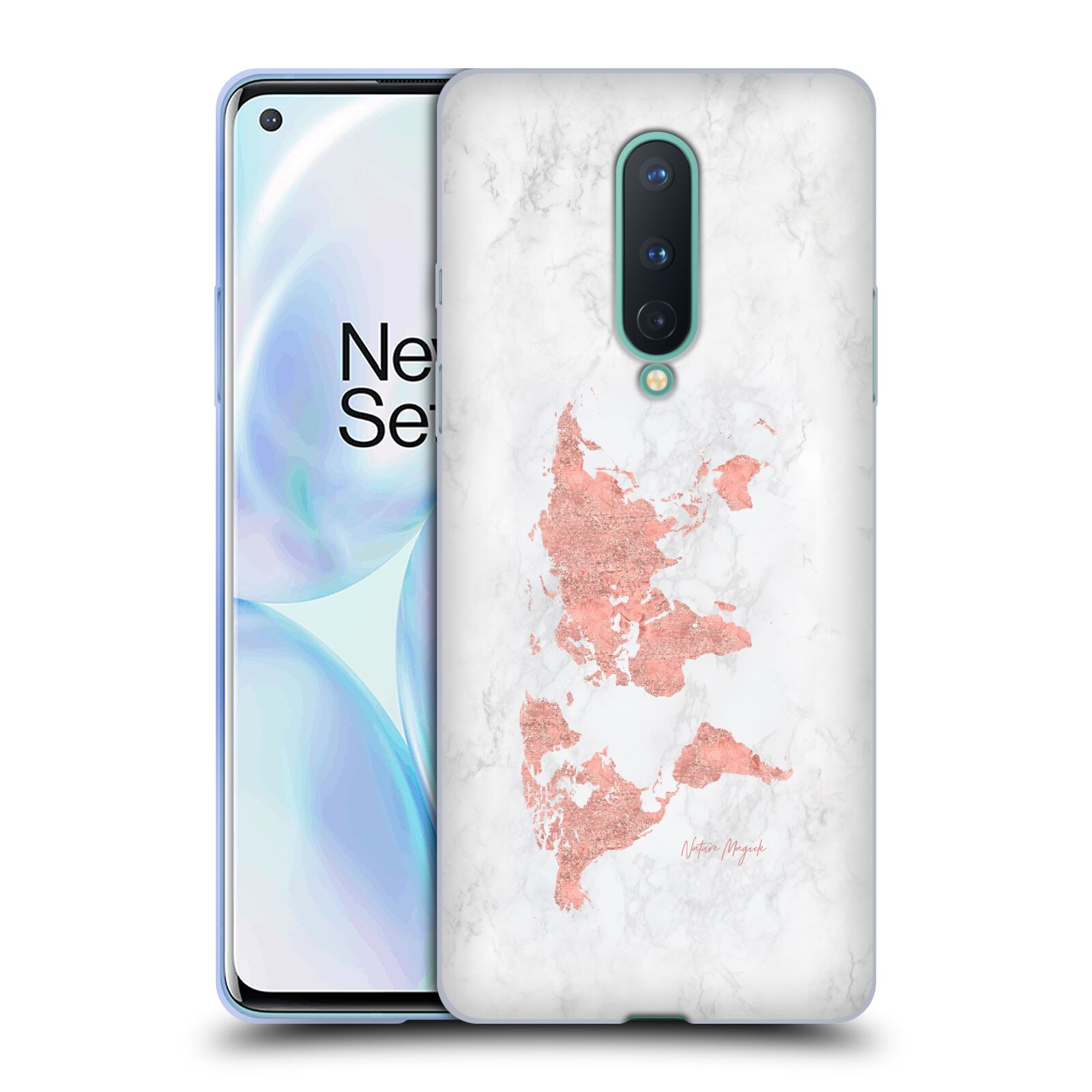 CUSTODIA IN GEL DI MARMO NATURE MAGICK ROSE ORO MAPPA DEL MONDO SU PER TELEFONI GOOGLE ONEPLUS - Foto 13 di 14