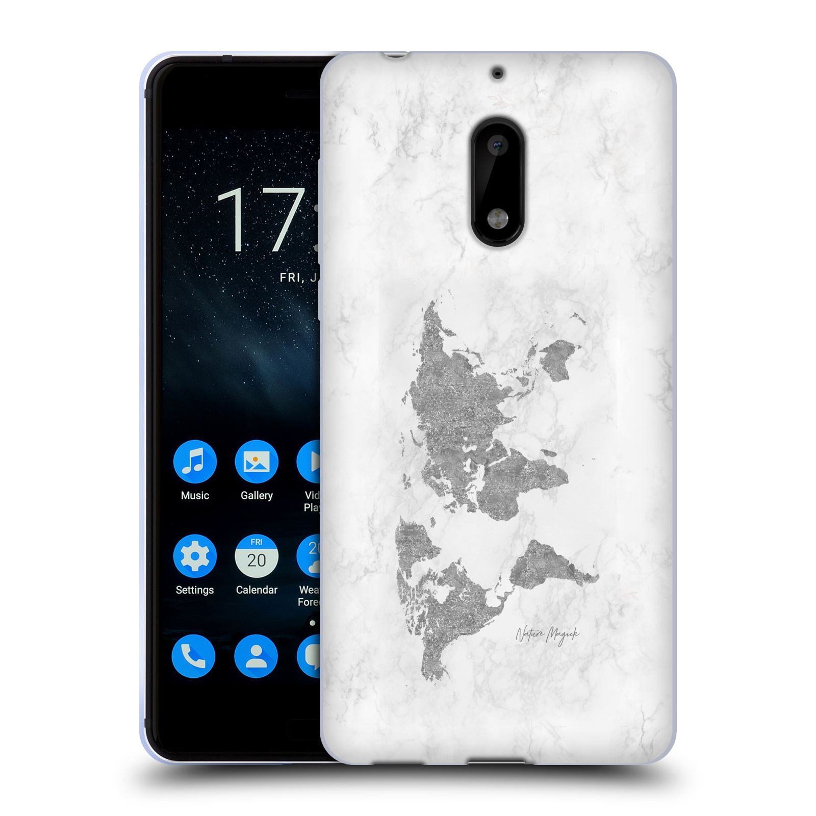 OFFICIAL NATURE MAGICK ROSE GOLD WORLD MAP ON MARBLE GEL CASE FOR NOKIA PHONES 1 - Picture 14 of 14