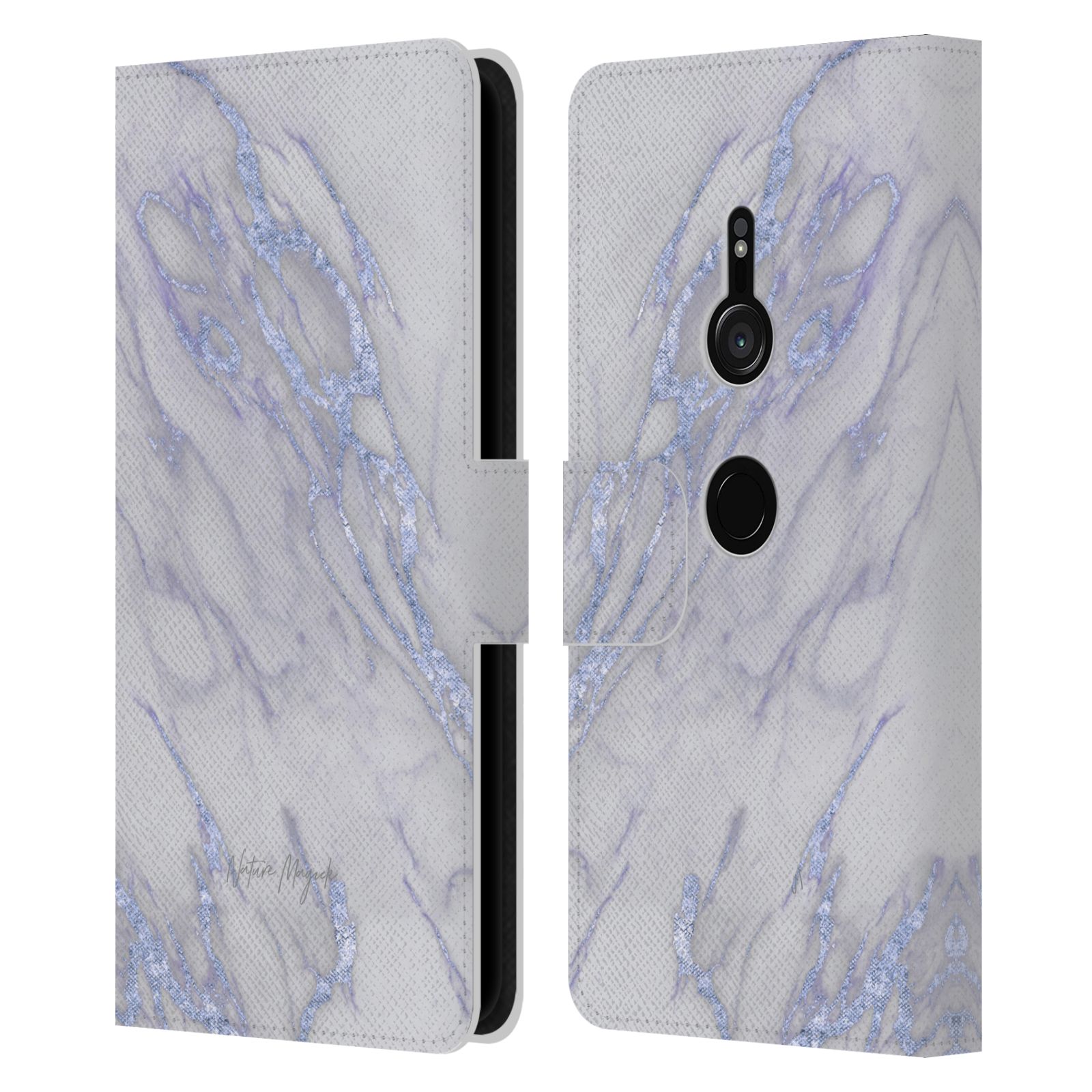 OFFICIAL NATURE MAGICK MARBLE METALLICS LEATHER BOOK CASE FOR SONY PHONES 1 - Picture 9 of 14