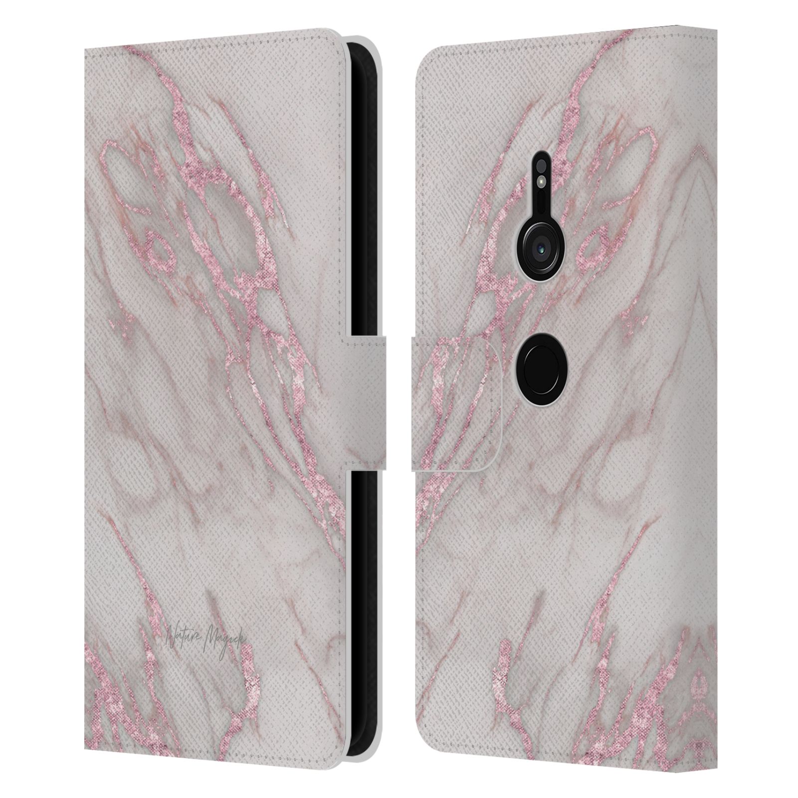 OFFICIAL NATURE MAGICK MARBLE METALLICS LEATHER BOOK CASE FOR SONY PHONES 1 - Picture 10 of 14