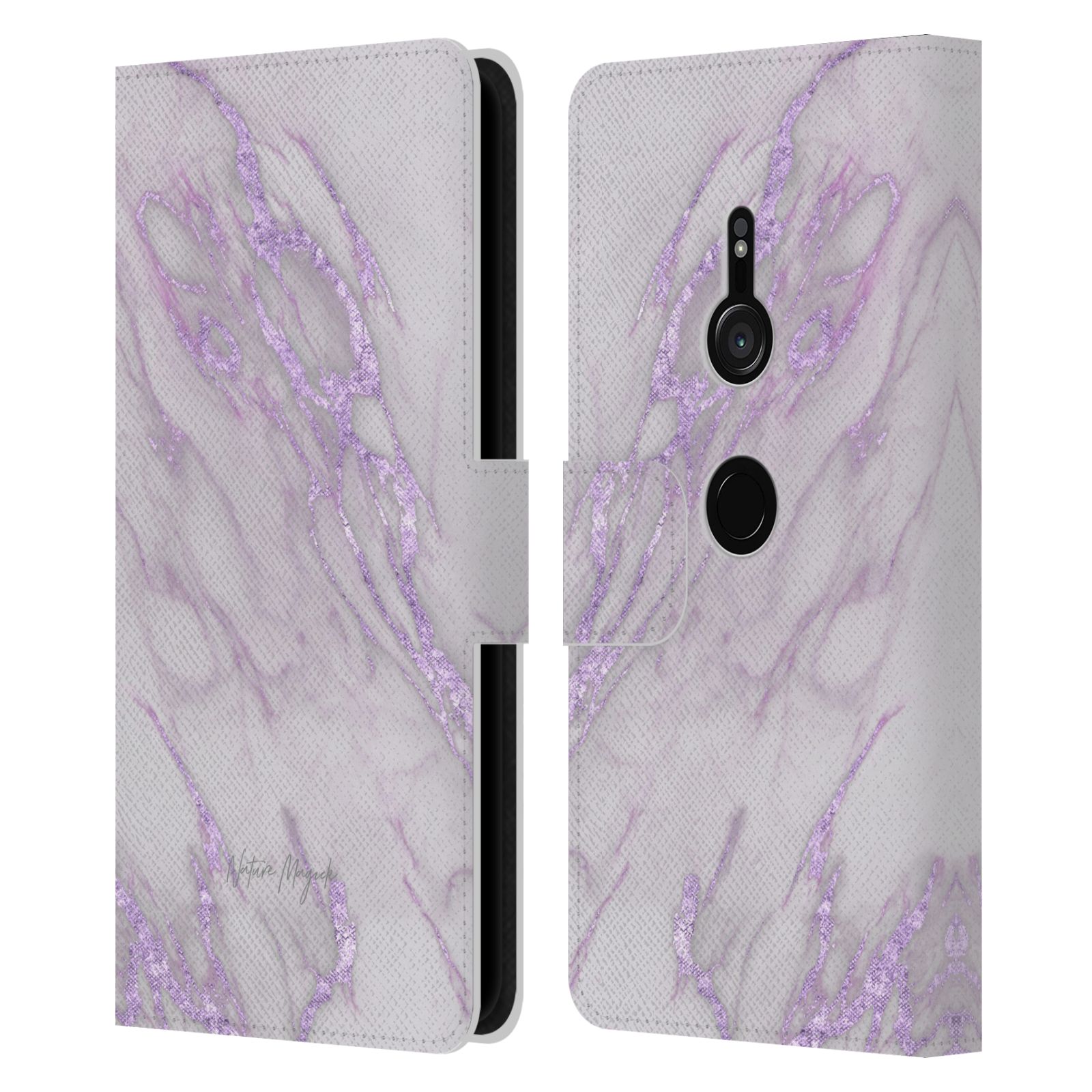 OFFICIAL NATURE MAGICK MARBLE METALLICS LEATHER BOOK CASE FOR SONY PHONES 1 - Picture 11 of 14