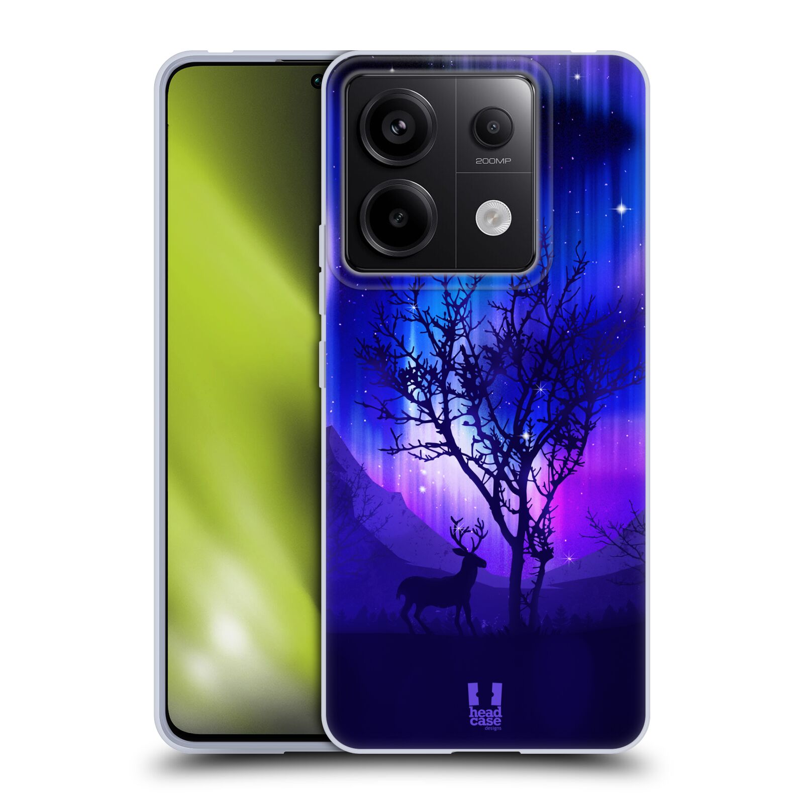 Silikonové pouzdro na mobil Xiaomi Redmi Note 13 Pro 5G / Poco X6 5G - Head Case - POLÁRNÍ ZÁŘE STROM (Silikonový kryt, obal, pouzdro na mobilní telefon Xiaomi Redmi Note 13 Pro 5G / Poco X6 5G s motivem POLÁRNÍ ZÁŘE STROM)