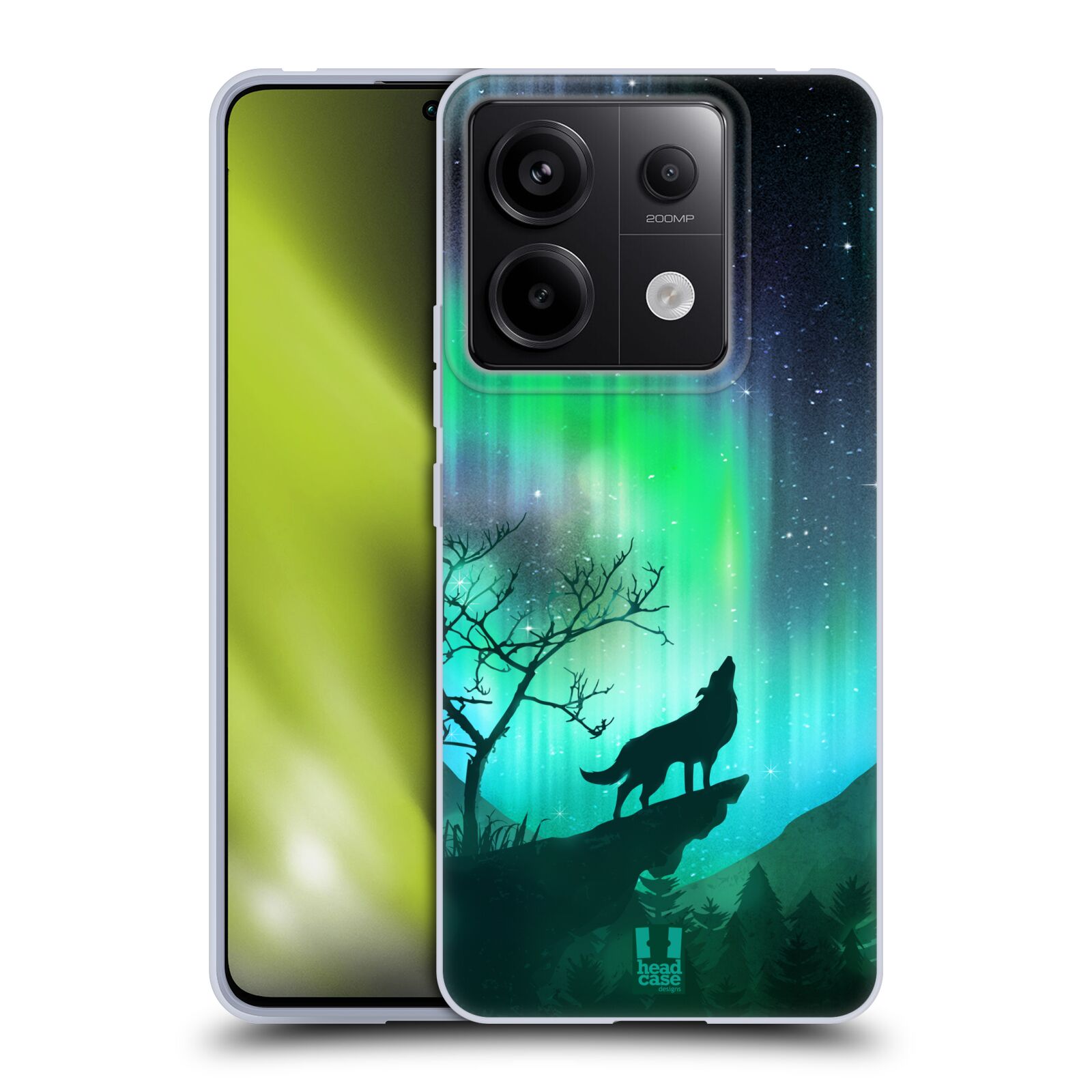 Silikonové pouzdro na mobil Xiaomi Redmi Note 13 Pro 5G / Poco X6 5G - Head Case - POLÁRNÍ ZÁŘE VLK (Silikonový kryt, obal, pouzdro na mobilní telefon Xiaomi Redmi Note 13 Pro 5G / Poco X6 5G s motivem POLÁRNÍ ZÁŘE VLK)