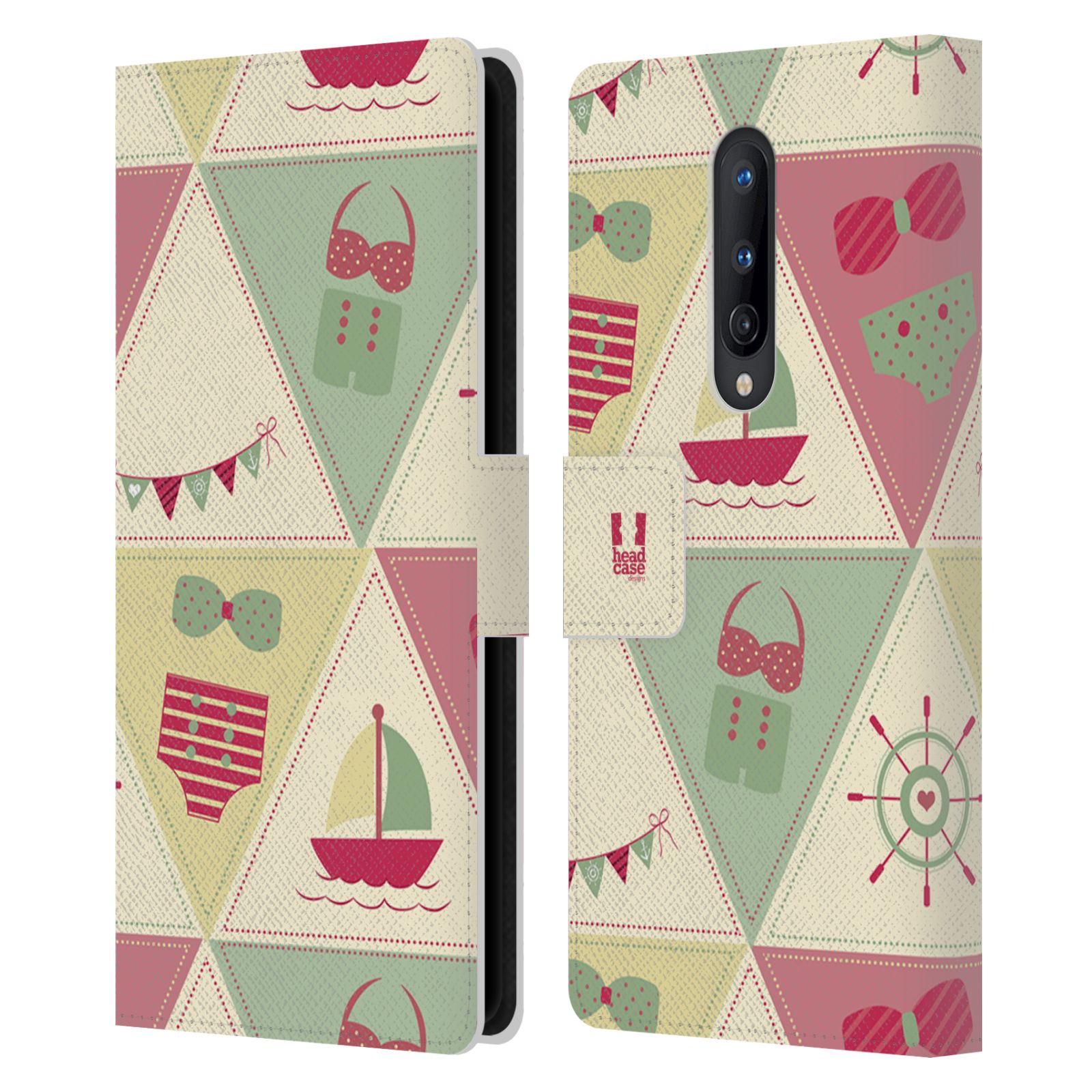 HEAD CASE DESIGNS NAUTICAL SUMMER LEATHER BOOK WALLET CASE FOR ONEPLUS PHONES - Picture 14 of 16