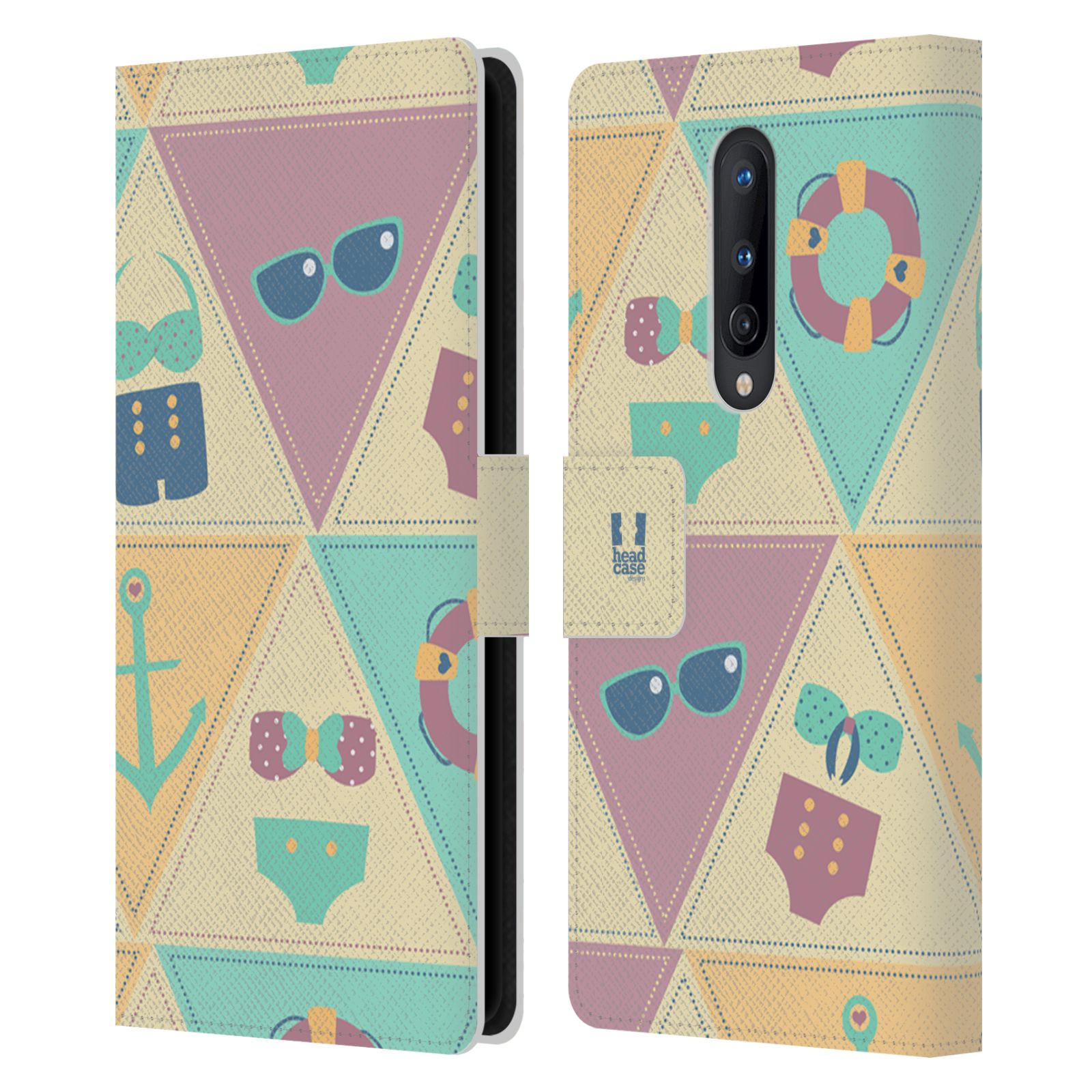 HEAD CASE DESIGNS NAUTICAL SUMMER LEATHER BOOK WALLET CASE FOR ONEPLUS PHONES - Picture 15 of 16