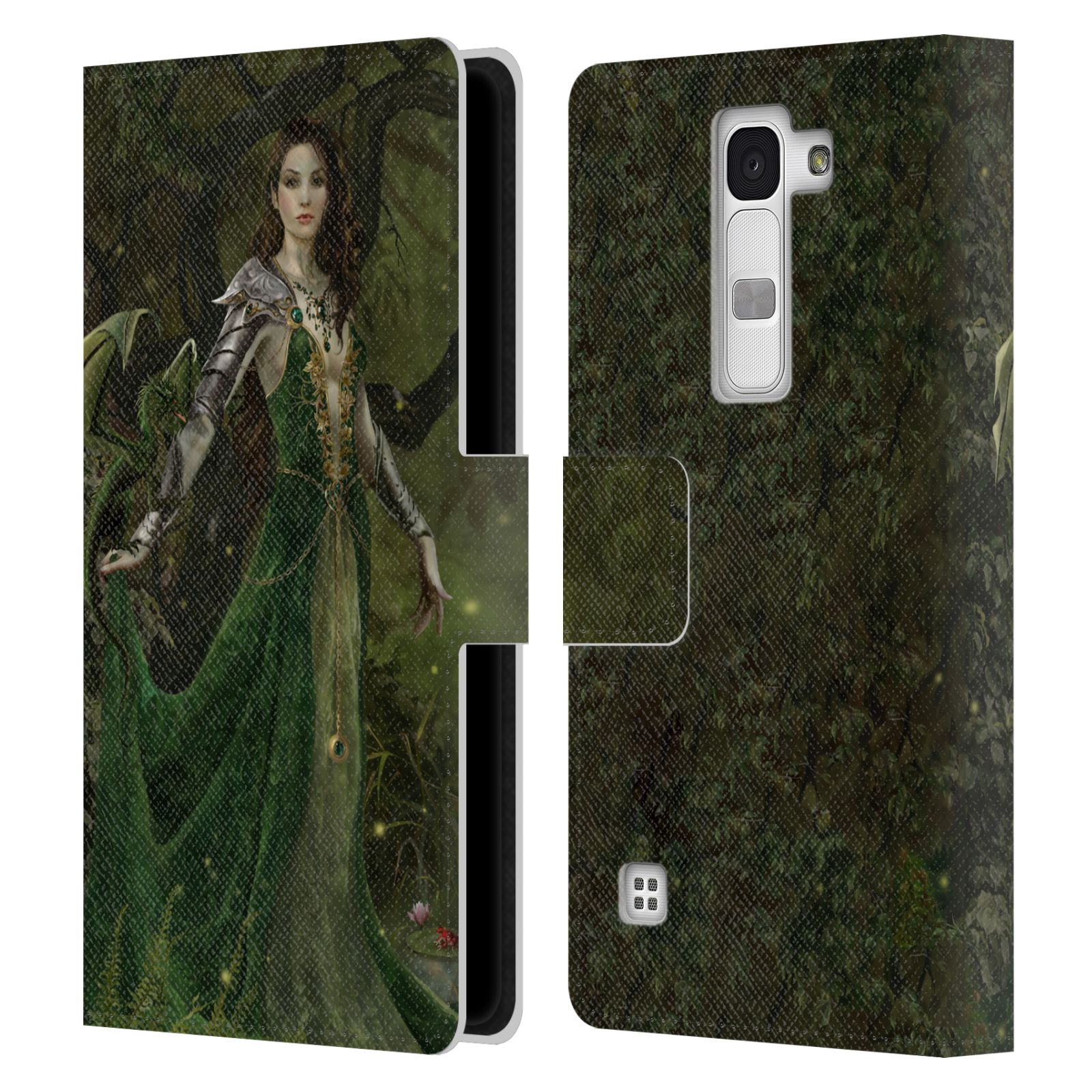 OFFICIAL NENE THOMAS DEEP FOREST LEATHER BOOK WALLET CASE COVER FOR LG PHONES 2 - Picture 10 of 17