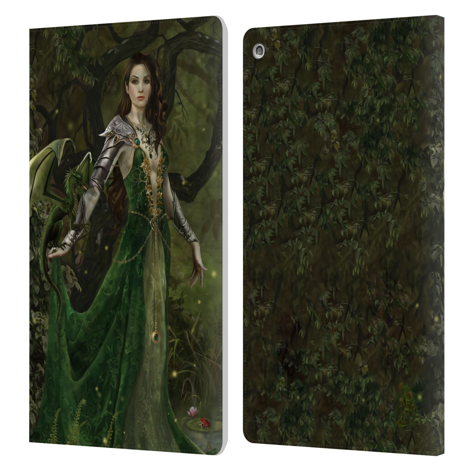 OFFICIAL NENE THOMAS DEEP FOREST LEATHER BOOK WALLET CASE COVER FOR AMAZON FIRE - Picture 11 of 18