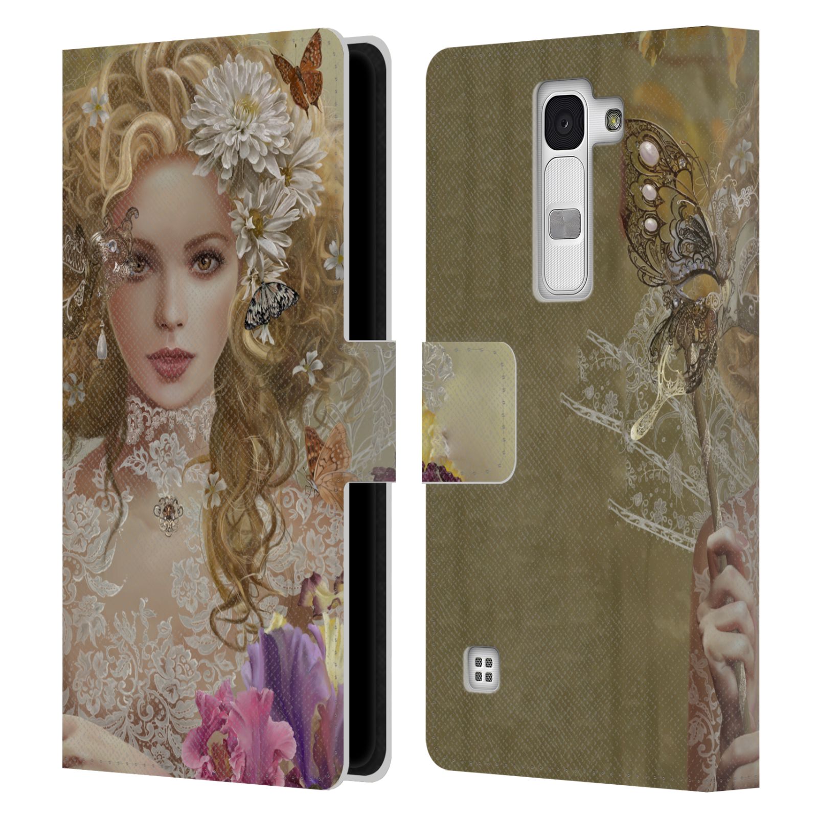 OFFICIAL NENE THOMAS DEEP FOREST LEATHER BOOK WALLET CASE COVER FOR LG PHONES 2 - Picture 12 of 17
