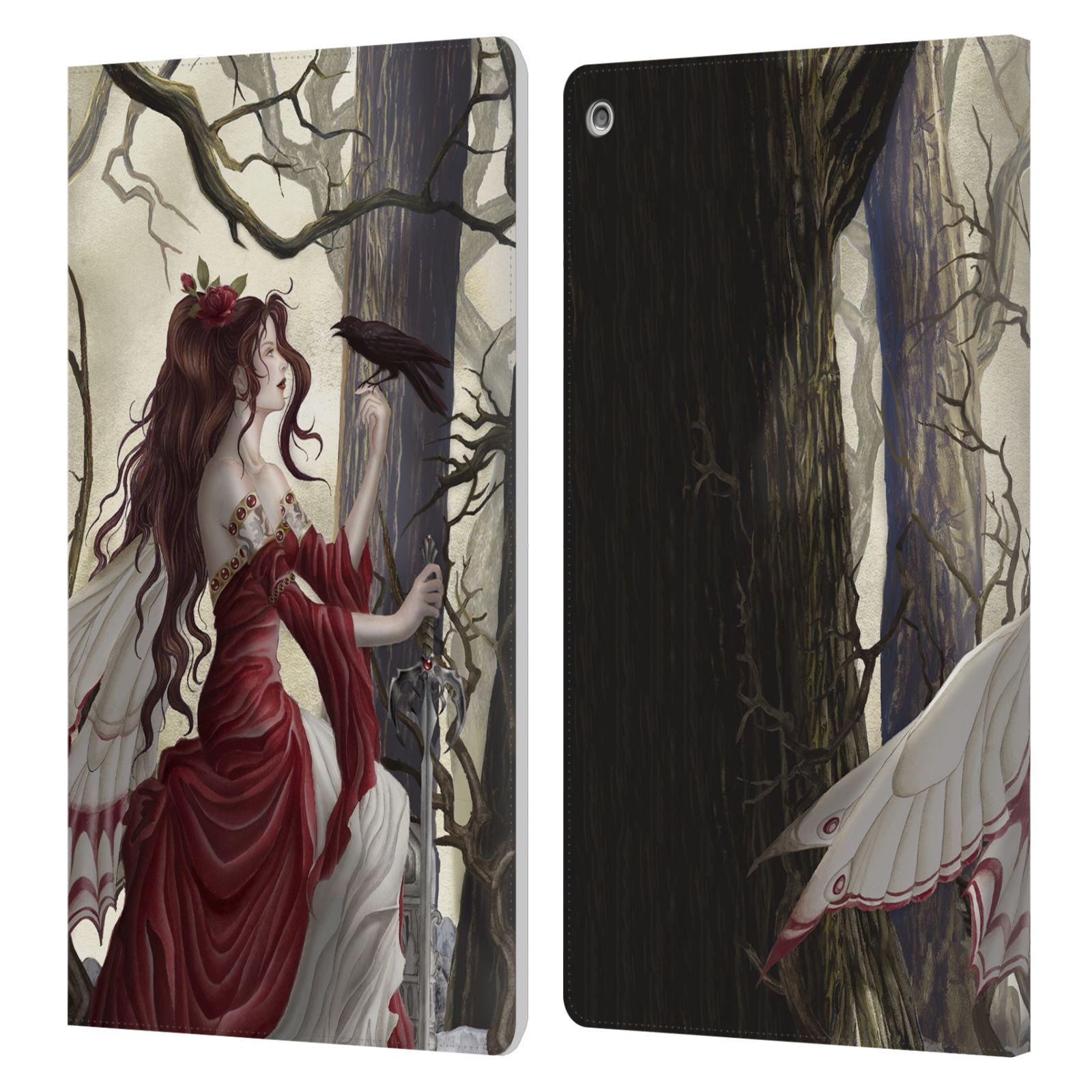 OFFICIAL NENE THOMAS DEEP FOREST LEATHER BOOK WALLET CASE COVER FOR AMAZON FIRE - Picture 14 of 18