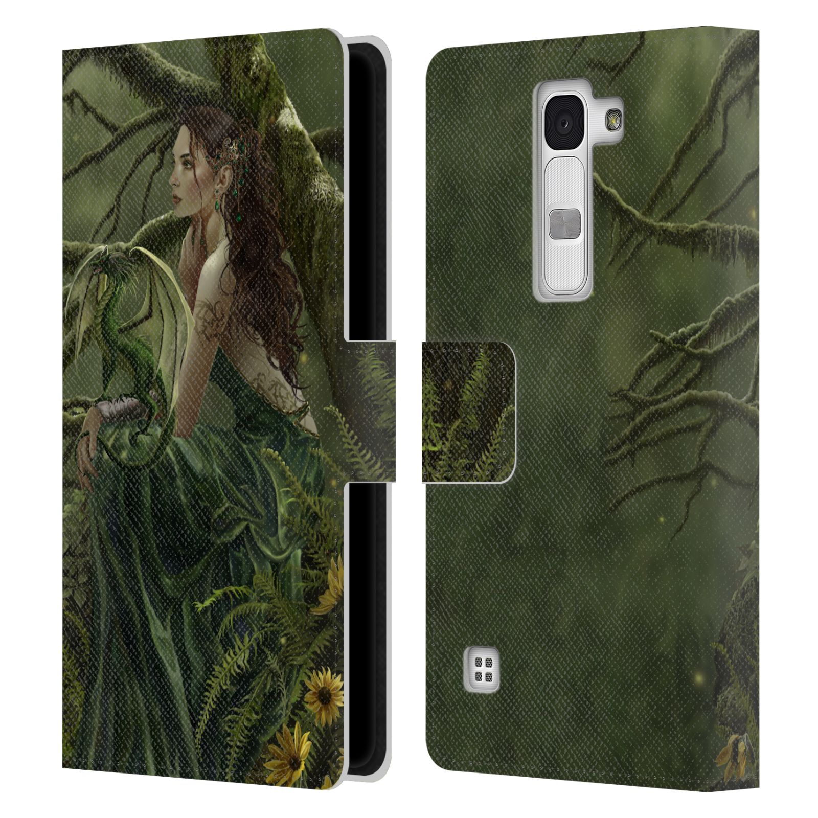 OFFICIAL NENE THOMAS DEEP FOREST LEATHER BOOK WALLET CASE COVER FOR LG PHONES 2 - Picture 14 of 17