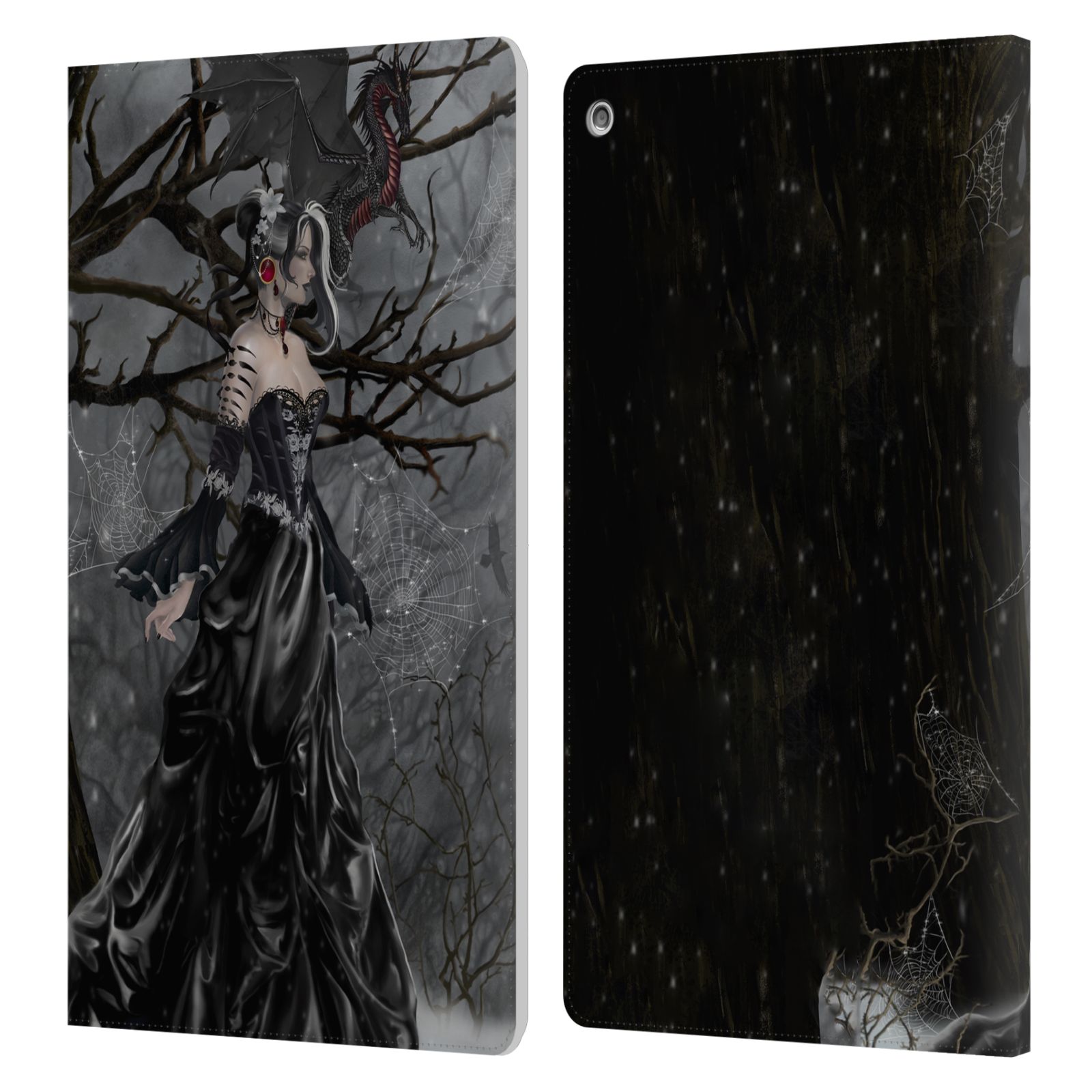 OFFICIAL NENE THOMAS DEEP FOREST LEATHER BOOK WALLET CASE COVER FOR AMAZON FIRE - Picture 16 of 18