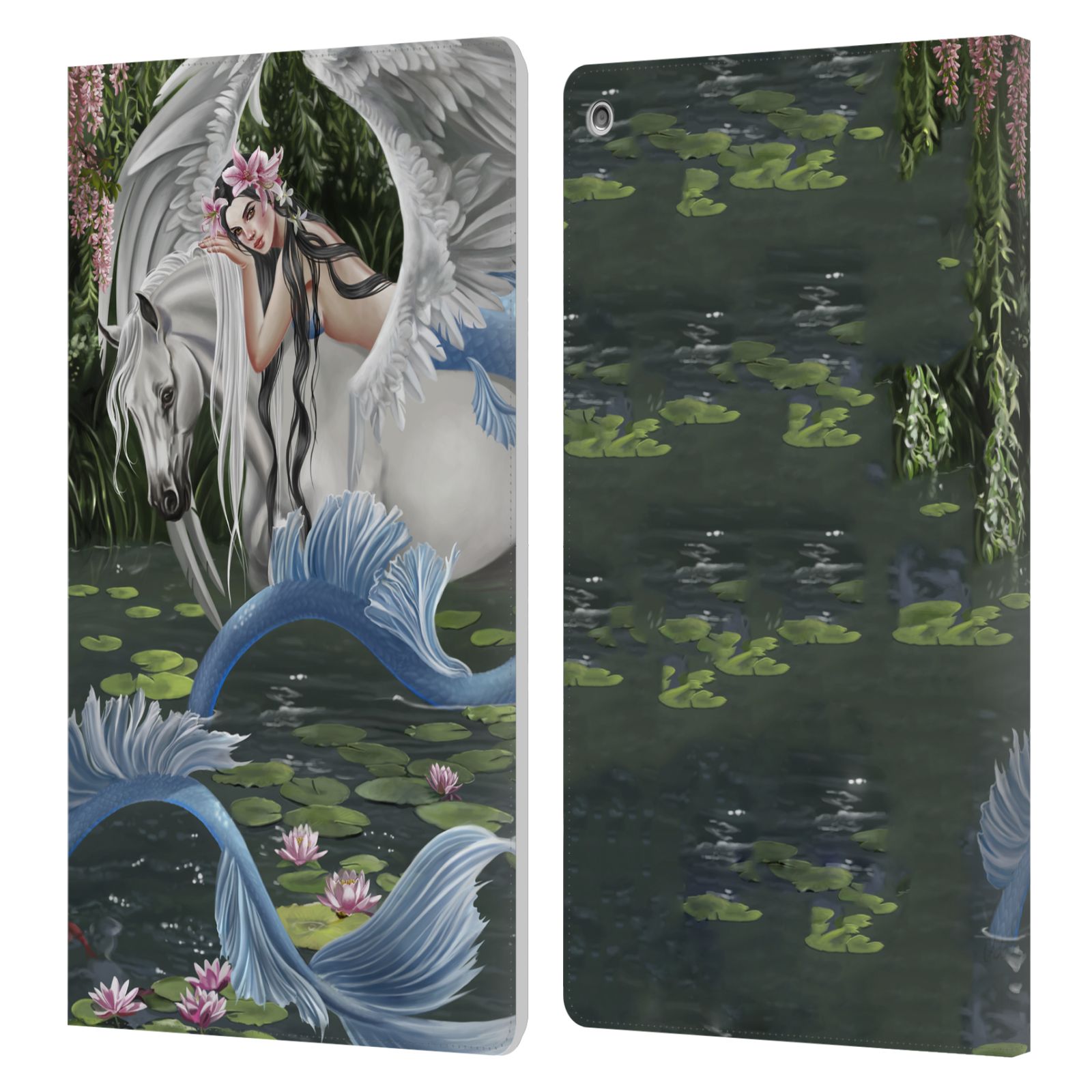 OFFICIAL NENE THOMAS DEEP FOREST LEATHER BOOK WALLET CASE COVER FOR AMAZON FIRE - Picture 17 of 18