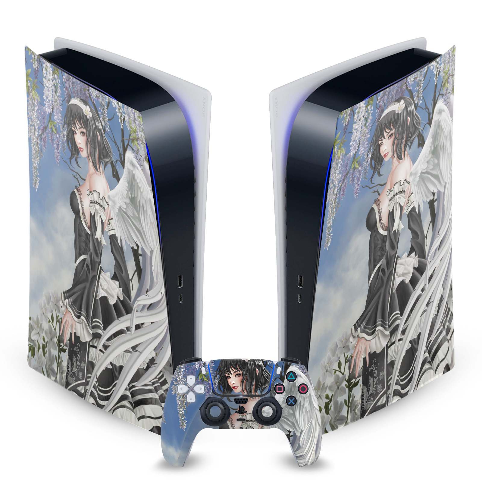 OFFICIAL NENE THOMAS GOTHIC VINYL SKIN DECAL FOR SONY PS5 DIGITAL EDITION BUNDLE