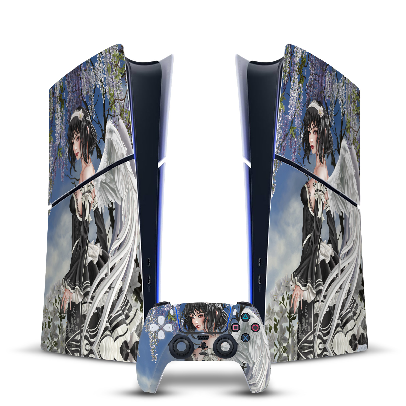 OFFICIAL NENE THOMAS GOTHIC VINYL SKIN FOR PS5 SLIM DIGITAL CONSOLE & CONTROLLER