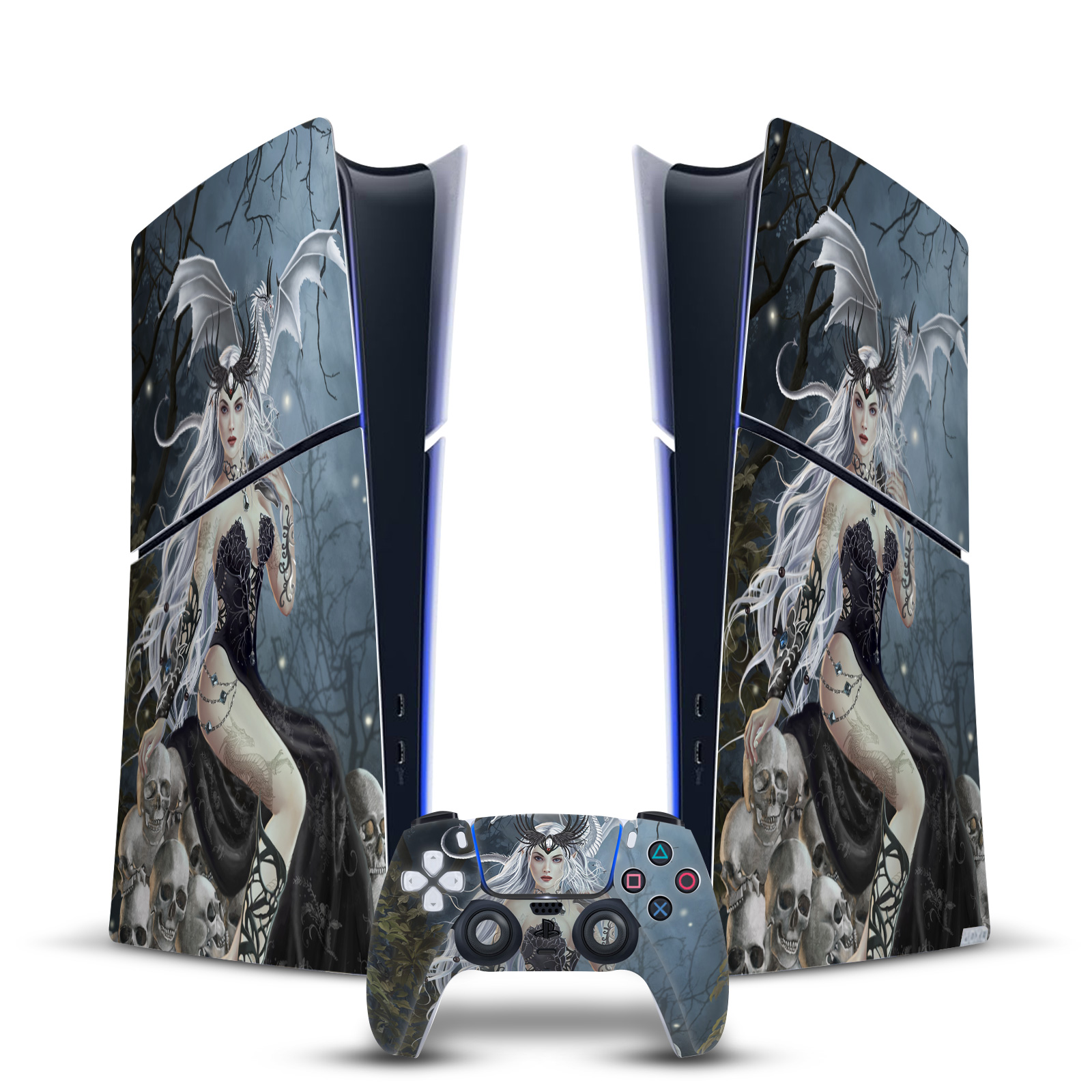 OFFICIAL NENE THOMAS GOTHIC VINYL SKIN FOR PS5 SLIM DIGITAL CONSOLE & CONTROLLER