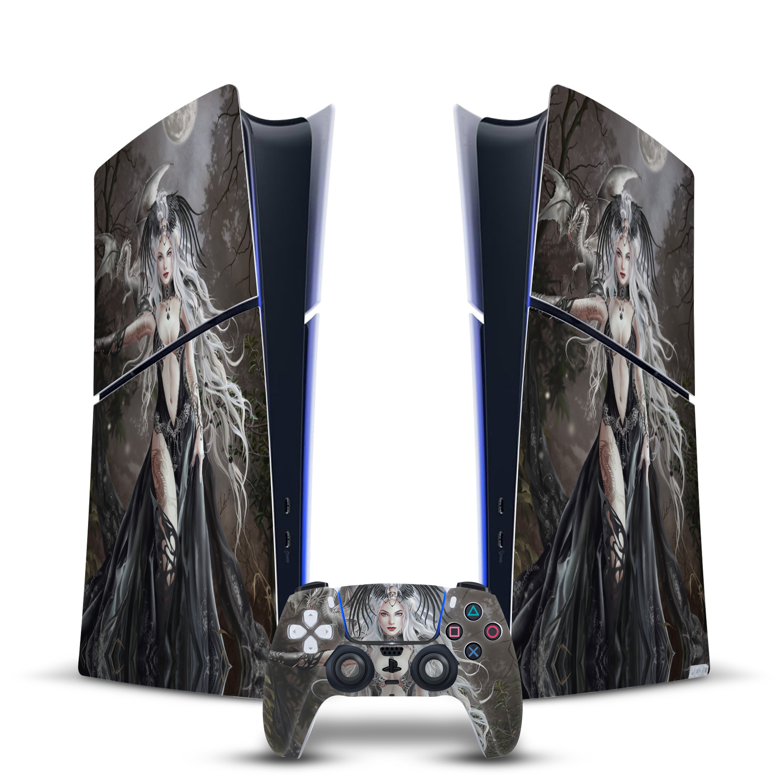 OFFICIAL NENE THOMAS GOTHIC VINYL SKIN FOR PS5 SLIM DIGITAL CONSOLE & CONTROLLER