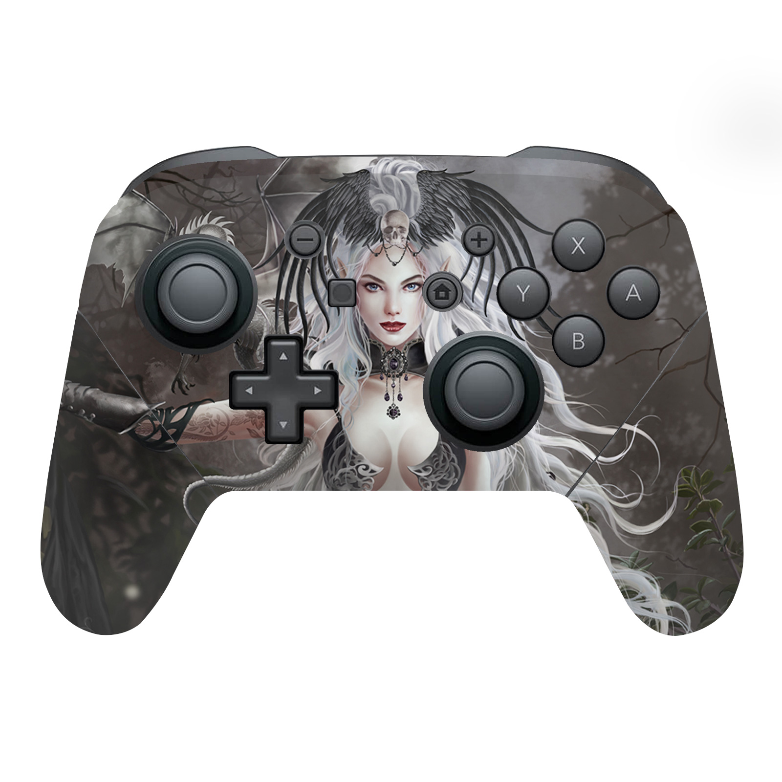 OFFICIAL NENE THOMAS GOTHIC VINYL SKIN DECAL FOR NINTENDO SWITCH PRO CONTROLLER - Afbeelding 8 van 8