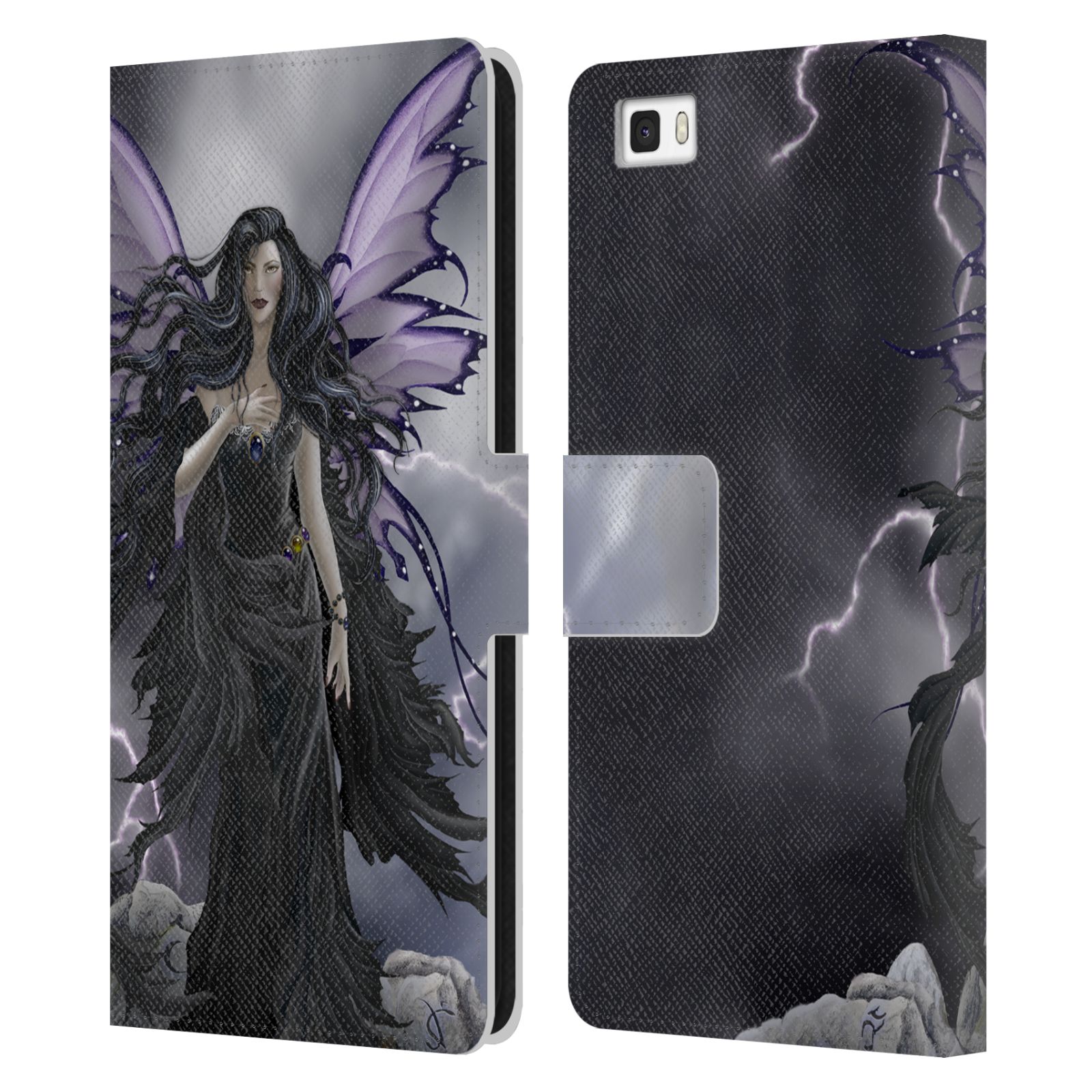 OFFICIAL NENE THOMAS GOTHIC LEATHER BOOK WALLET CASE COVER FOR HUAWEI PHONES 2 - Picture 7 of 7