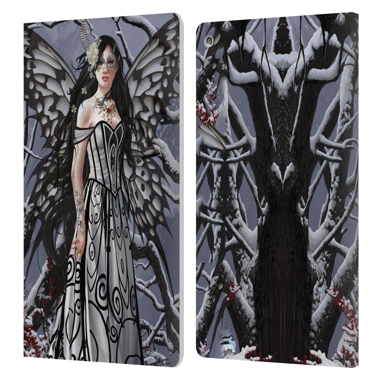 OFFICIAL NENE THOMAS WINTER HAS BEGUN LEATHER BOOK WALLET CASE FOR AMAZON FIRE - Picture 8 of 14