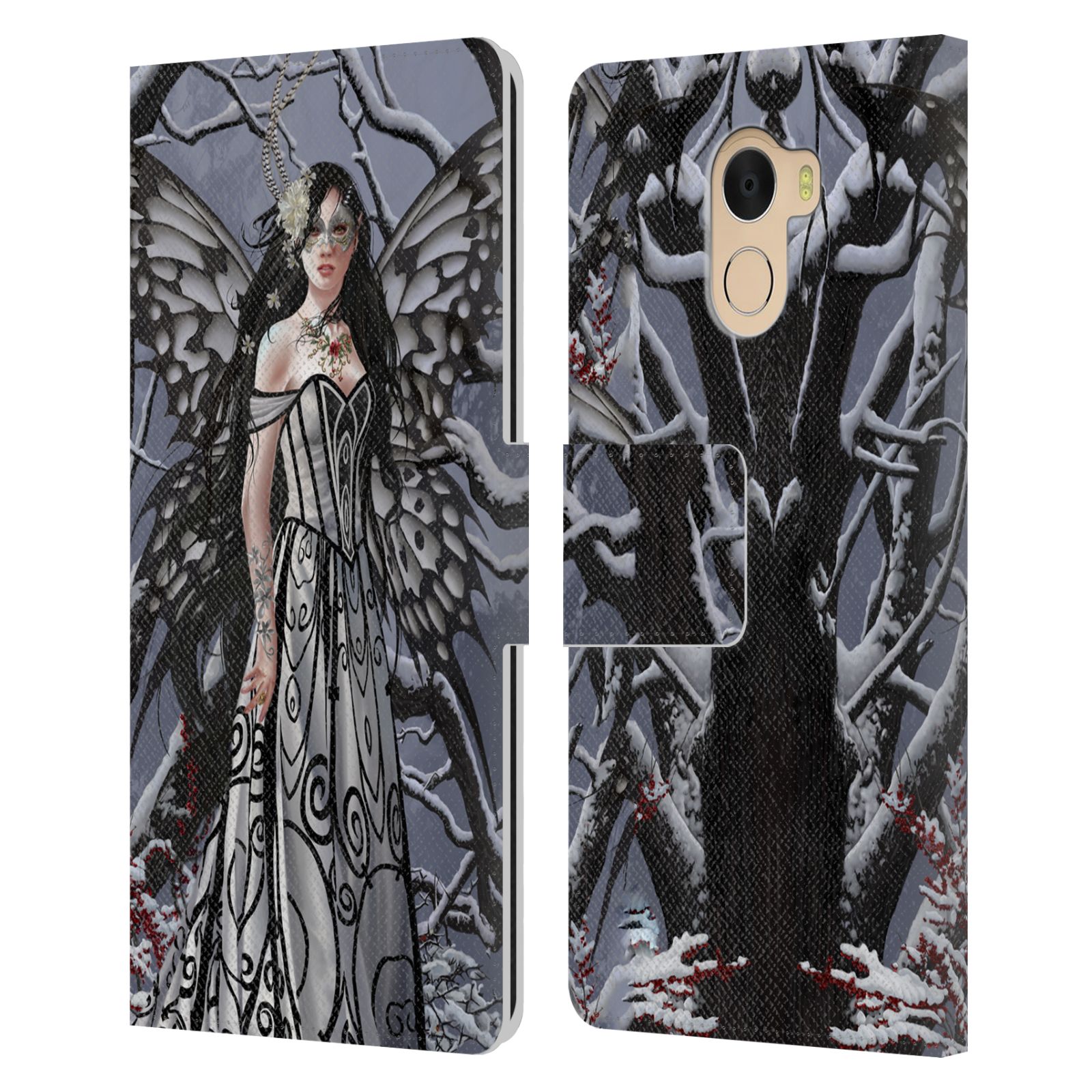OFFICIAL NENE THOMAS WINTER HAS BEGUN LEATHER BOOK CASE FOR WILEYFOX & ESSENTIAL - 第 8/14 張圖片