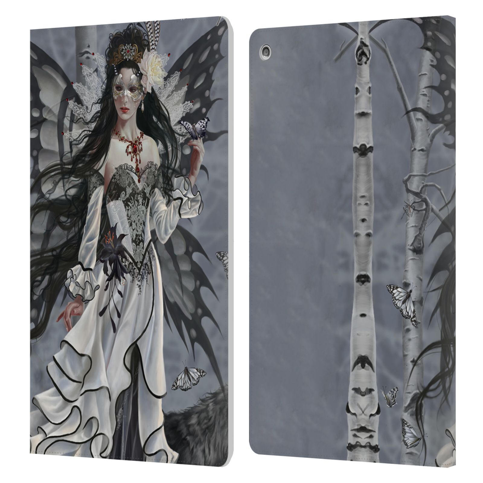 OFFICIAL NENE THOMAS WINTER HAS BEGUN LEATHER BOOK WALLET CASE FOR AMAZON FIRE - Picture 10 of 14