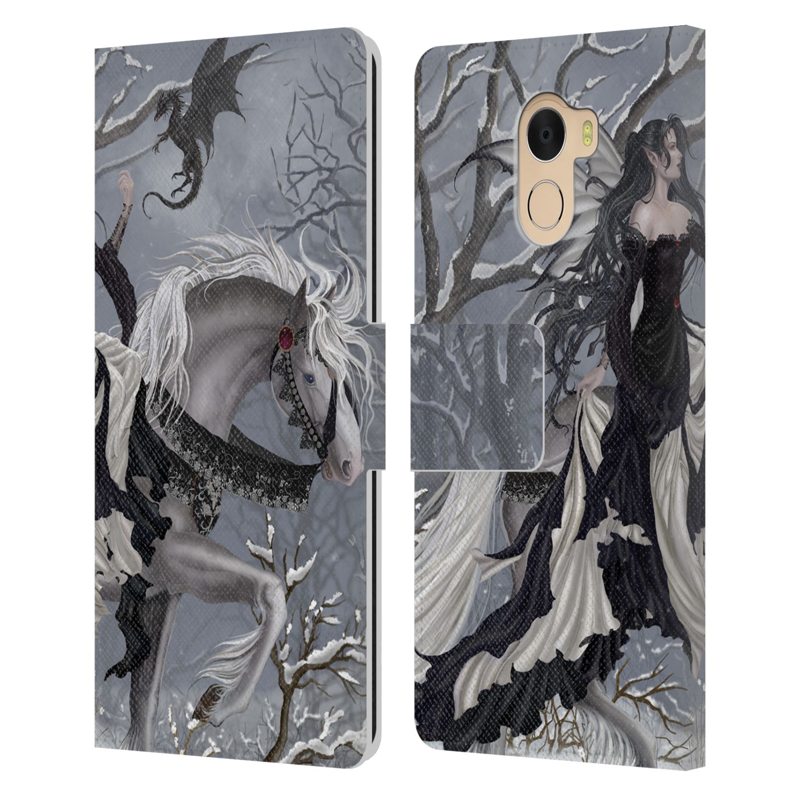 OFFICIAL NENE THOMAS WINTER HAS BEGUN LEATHER BOOK CASE FOR WILEYFOX & ESSENTIAL - 第 9/14 張圖片