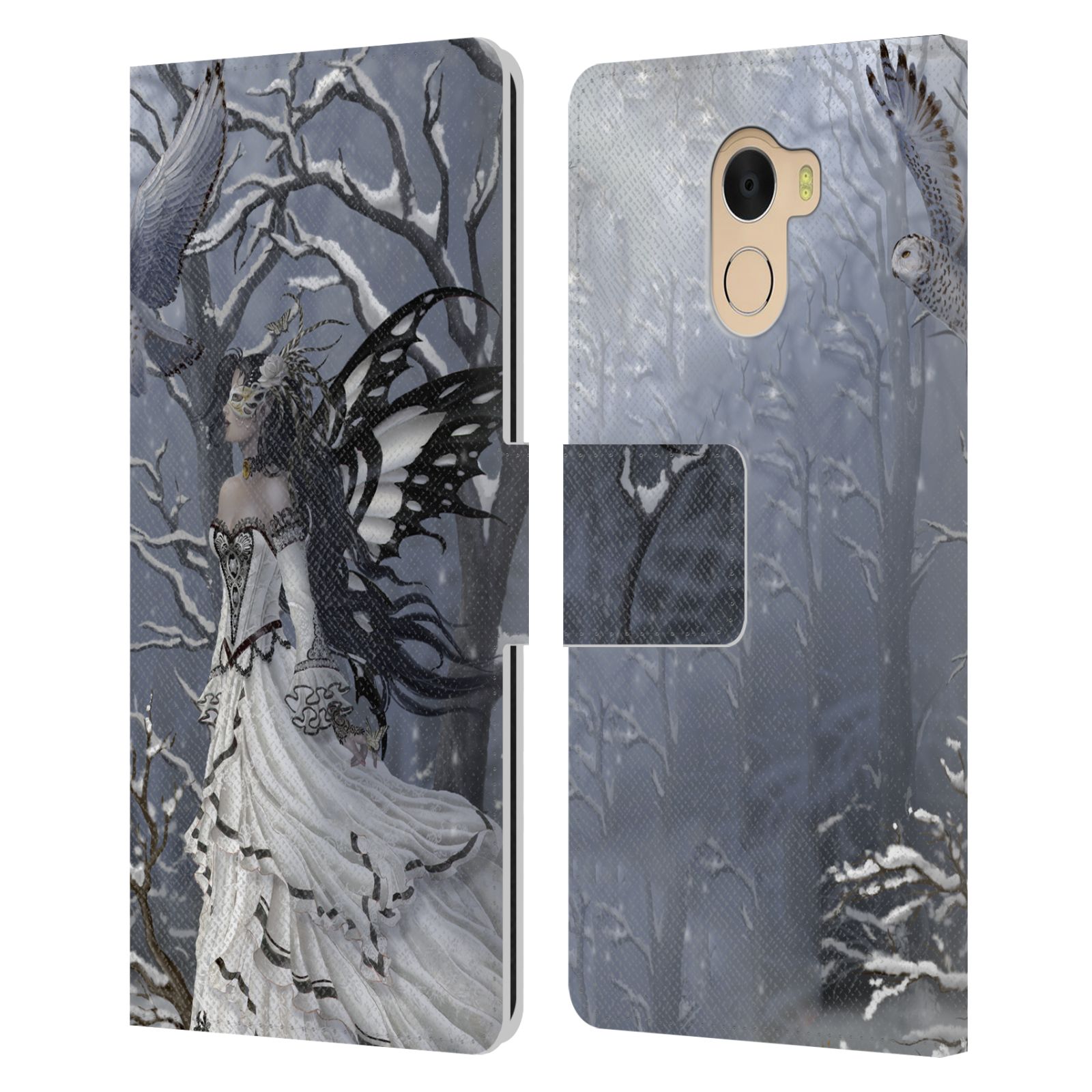 OFFICIAL NENE THOMAS WINTER HAS BEGUN LEATHER BOOK CASE FOR WILEYFOX & ESSENTIAL - 第 11/14 張圖片