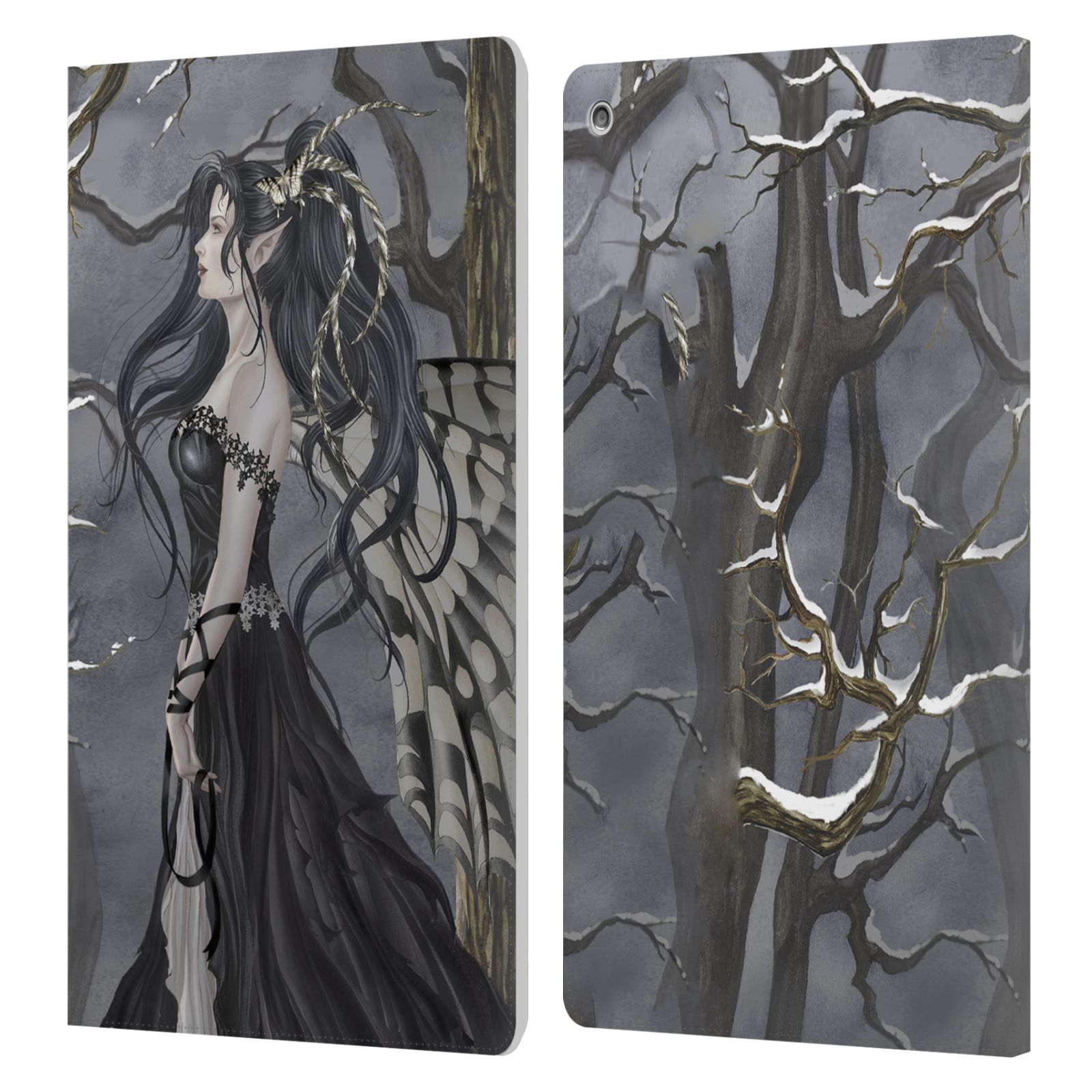 OFFICIAL NENE THOMAS WINTER HAS BEGUN LEATHER BOOK WALLET CASE FOR AMAZON FIRE - Picture 7 of 14
