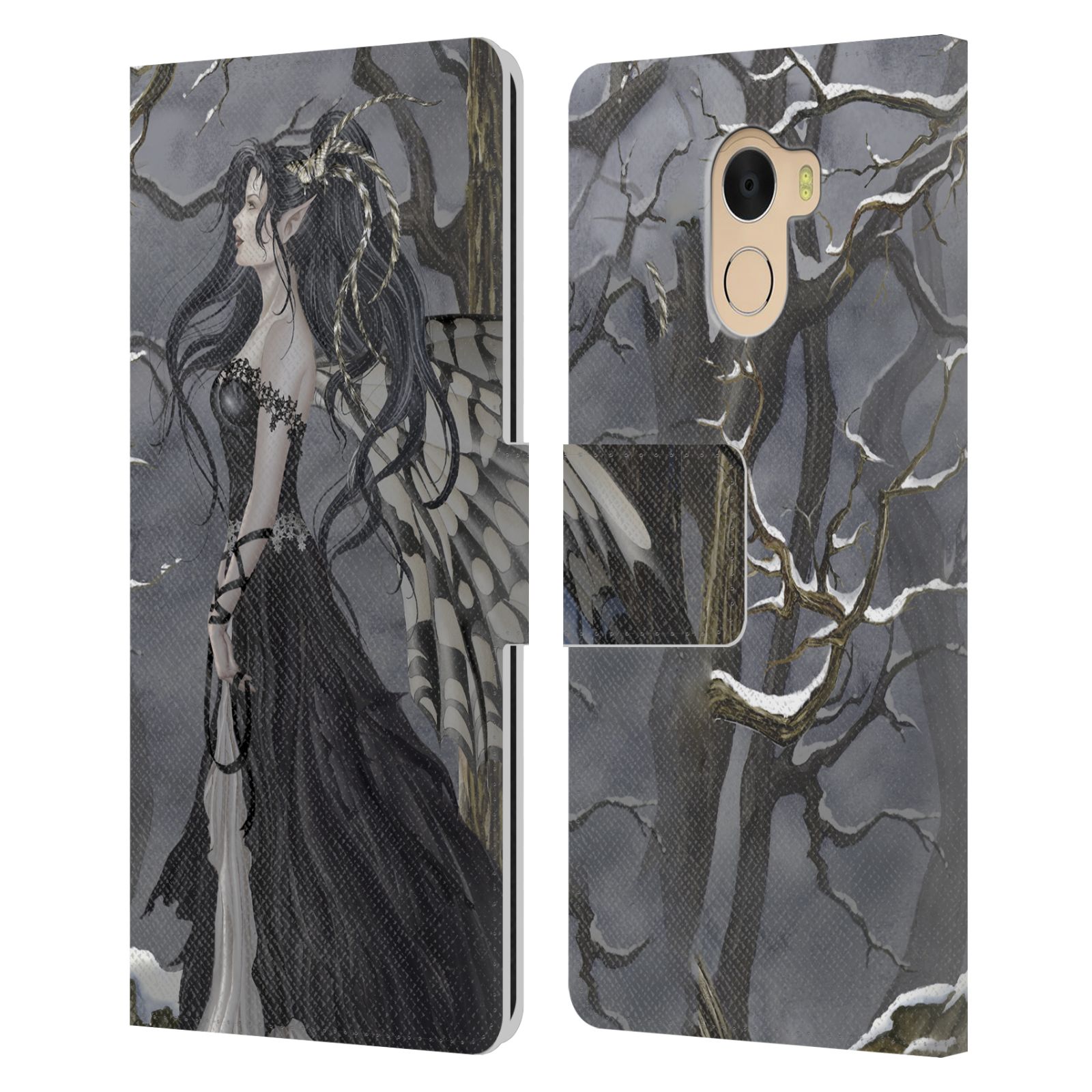 OFFICIAL NENE THOMAS WINTER HAS BEGUN LEATHER BOOK CASE FOR WILEYFOX & ESSENTIAL - 第 7/14 張圖片