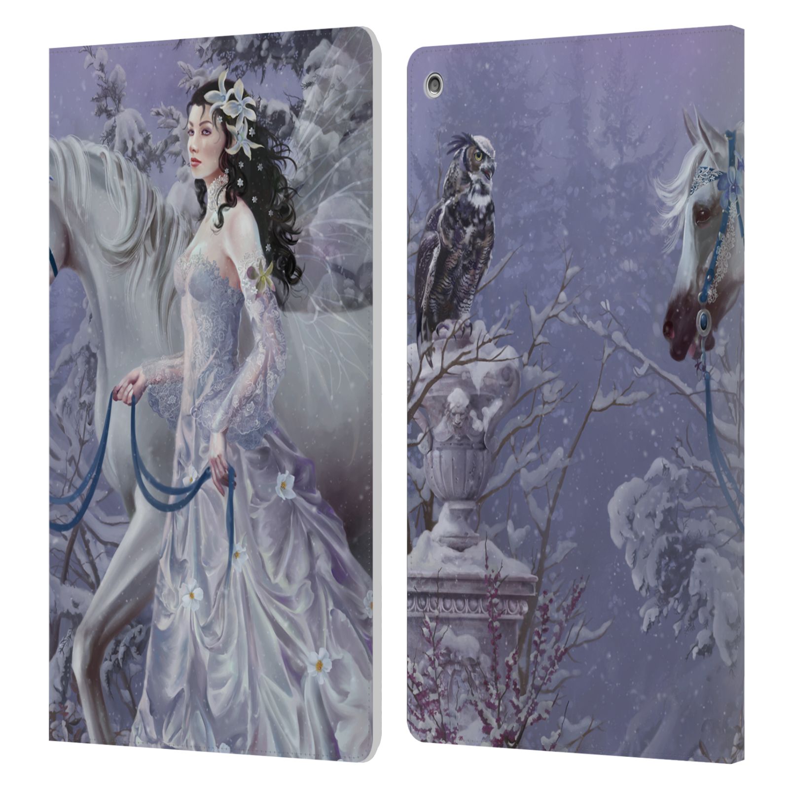 OFFICIAL NENE THOMAS WINTER HAS BEGUN LEATHER BOOK WALLET CASE FOR AMAZON FIRE - Picture 14 of 14