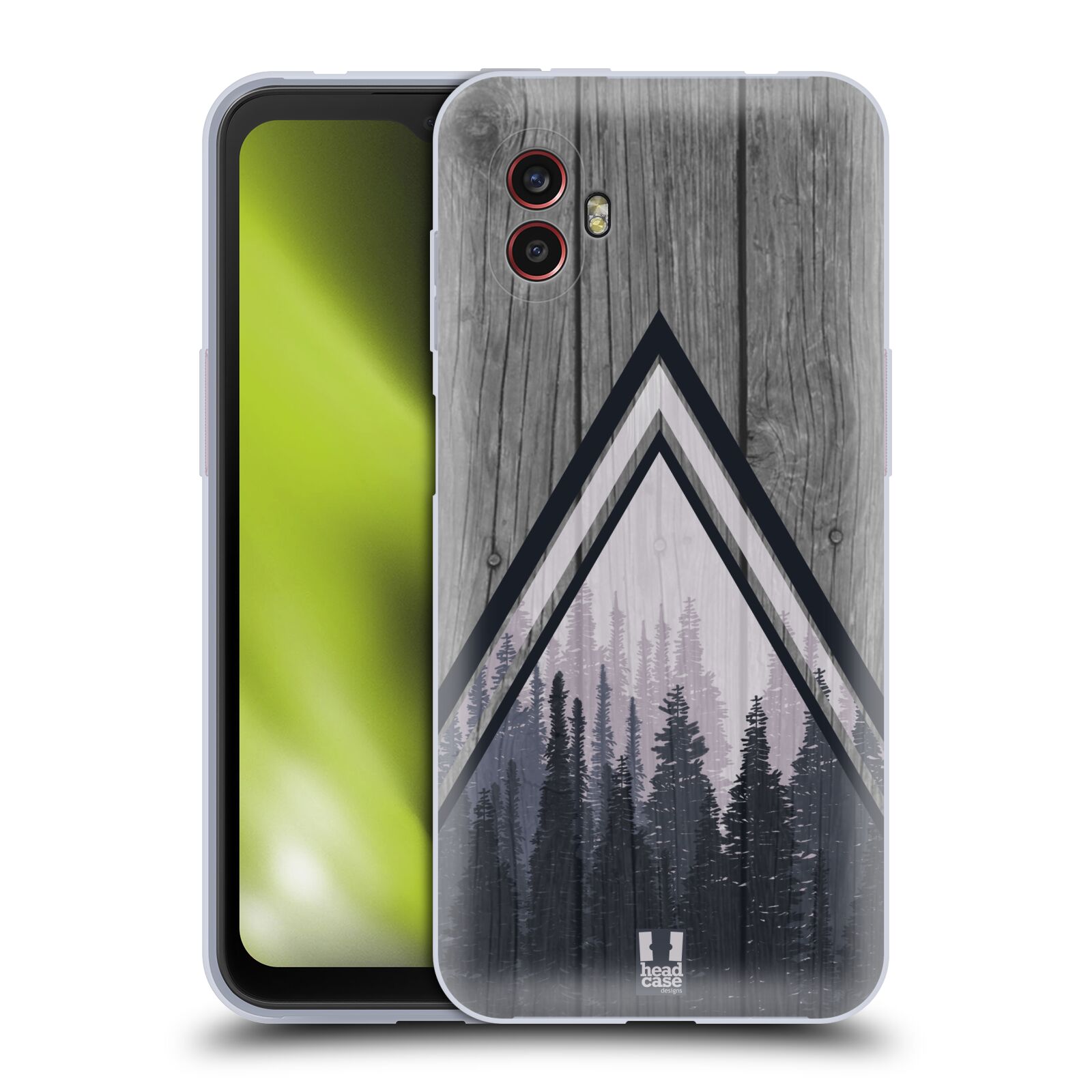 Silikonové pouzdro - Samsung Galaxy Xcover 6 Pro - Head Case - Dřevo a temný les (Silikonový kryt, obal, pouzdro na mobilní telefon Samsung Galaxy Xcover 6 Pro s motivem Dřevo a temný les)