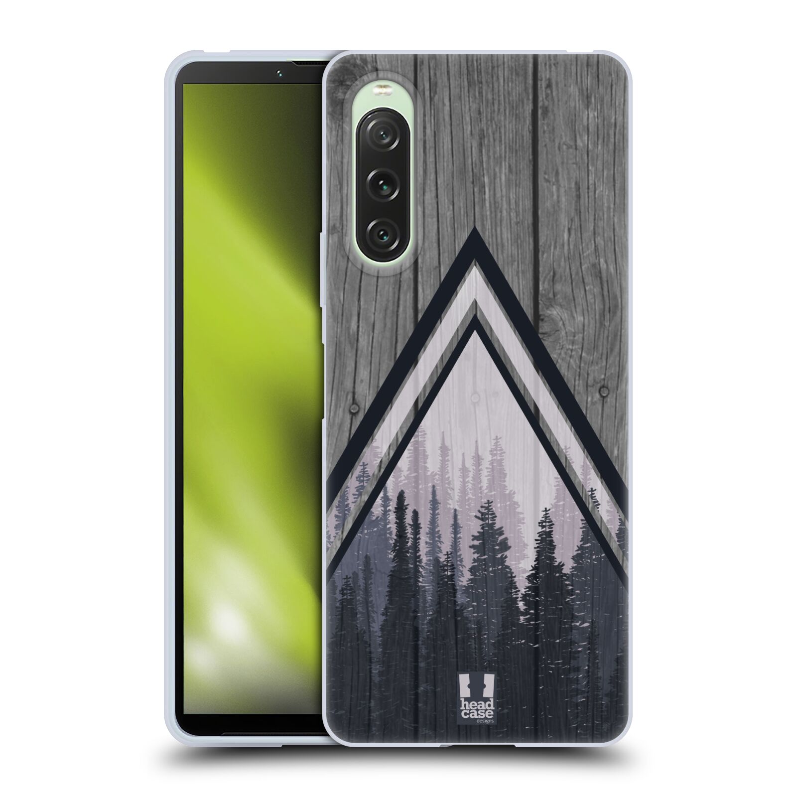 Silikonové pouzdro - Sony Xperia 10 V - Head Case - Dřevo a temný les (Silikonový kryt, obal, pouzdro na mobilní telefon Sony Xperia 10 V s motivem Dřevo a temný les)