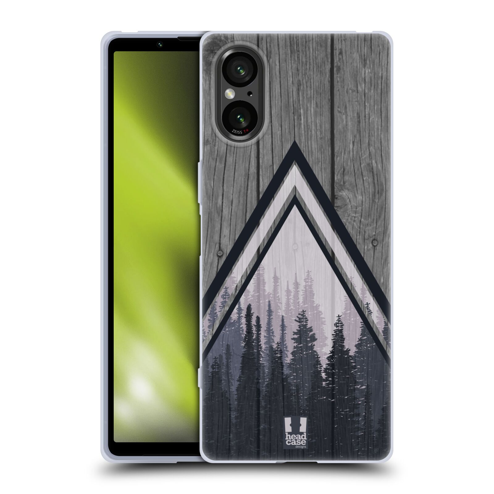 Silikonové pouzdro - Sony Xperia 5 V - Head Case - Dřevo a temný les (Silikonový kryt, obal, pouzdro na mobilní telefon Sony Xperia 5 V s motivem Dřevo a temný les)