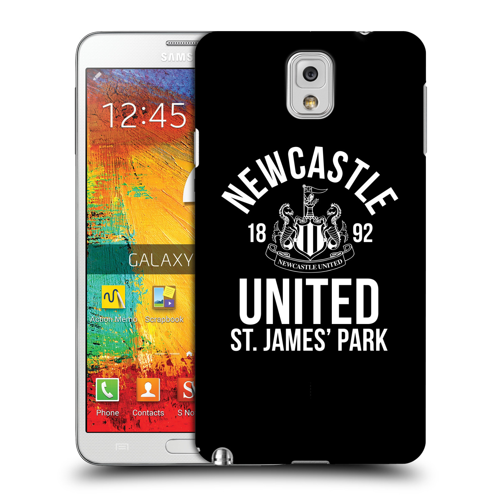 OFFICIAL NEWCASTLE UNITED FC NUFC CREST TYPOGRAPHY CASE FOR SAMSUNG PHONES 2