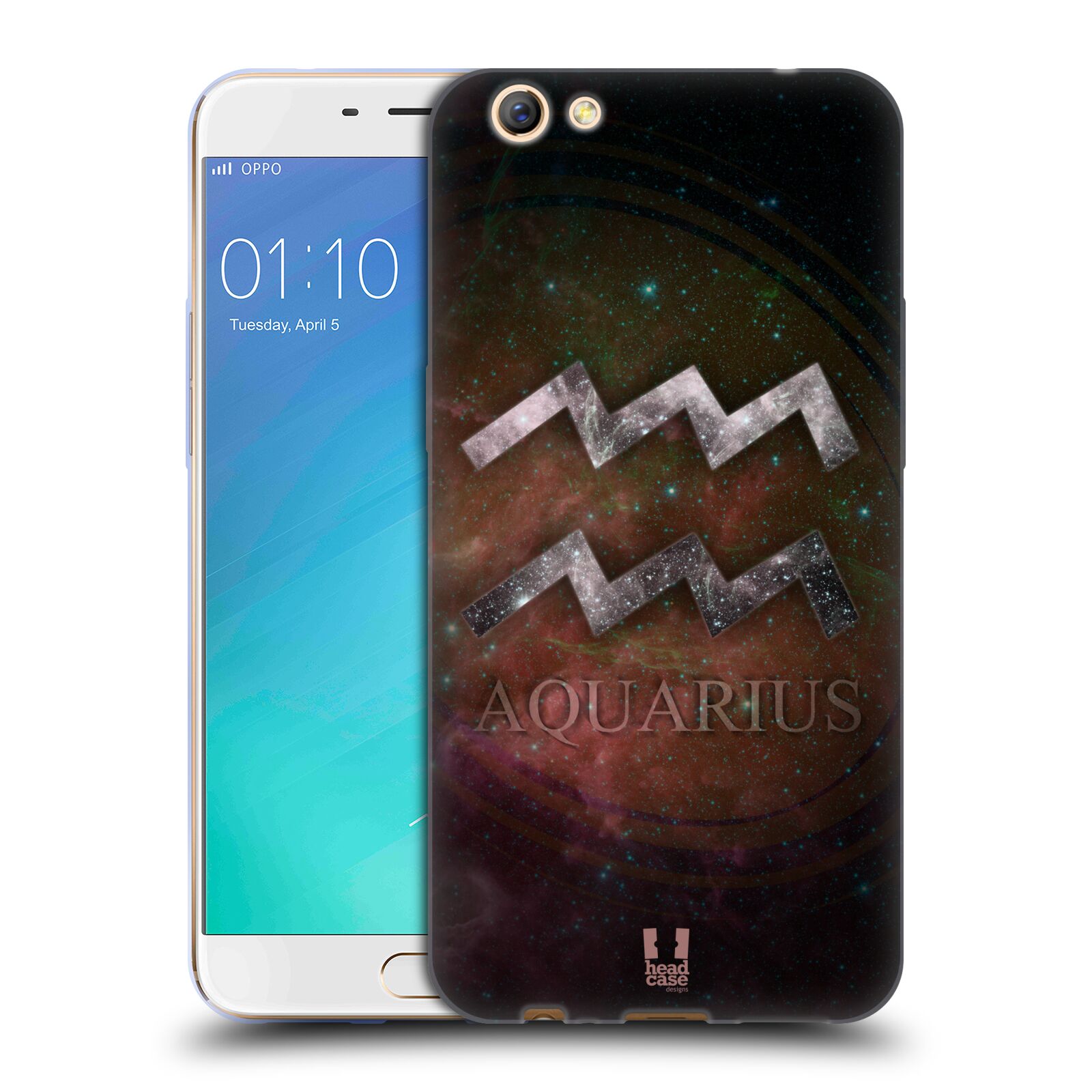 FUNDA HEAD CASE DESIGNS CON DIBUJO DE NEBULOSA ZODIACO PARA TELÉFONOS OPPO - Imagen 8 de 18