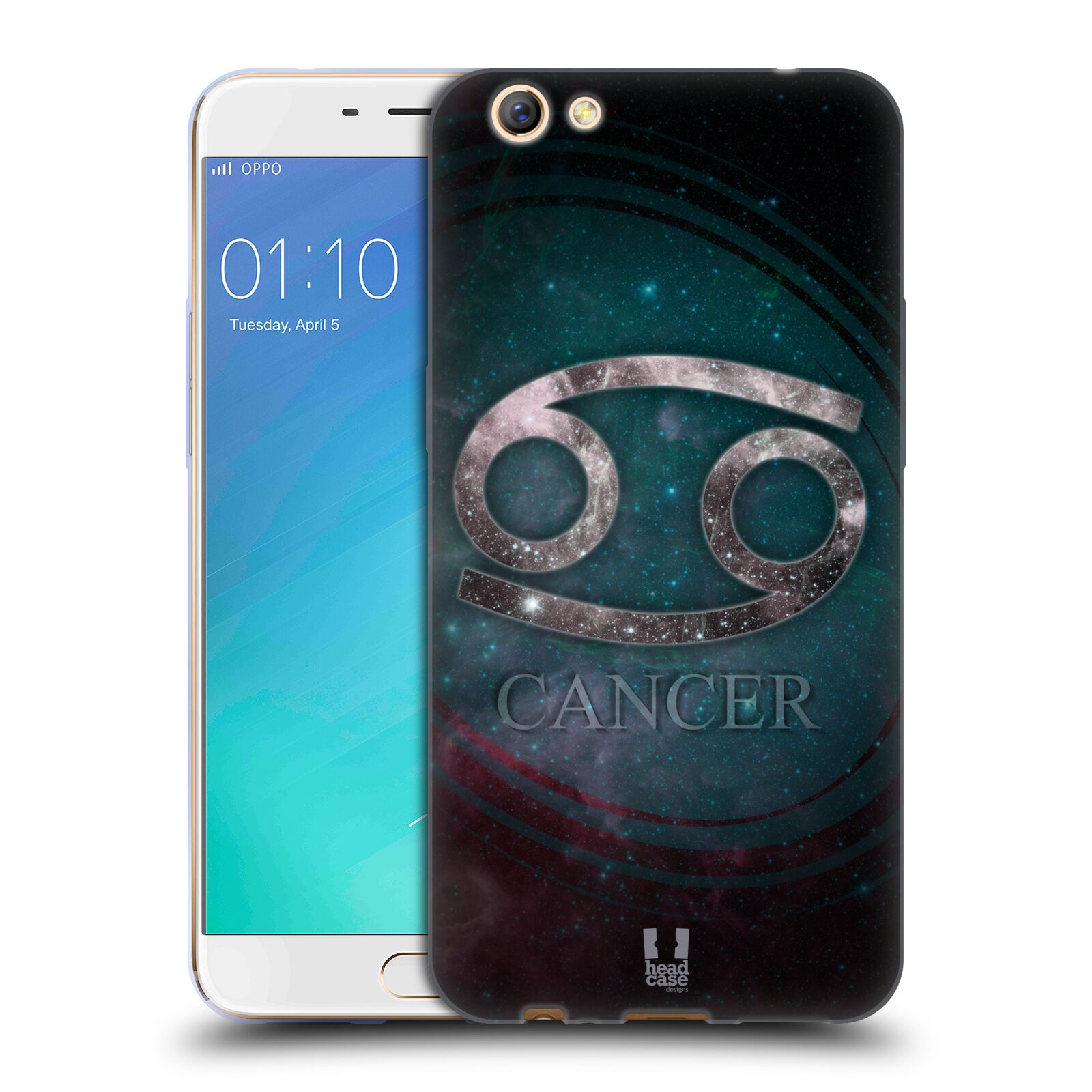 FUNDA HEAD CASE DESIGNS CON DIBUJO DE NEBULOSA ZODIACO PARA TELÉFONOS OPPO - Imagen 10 de 18