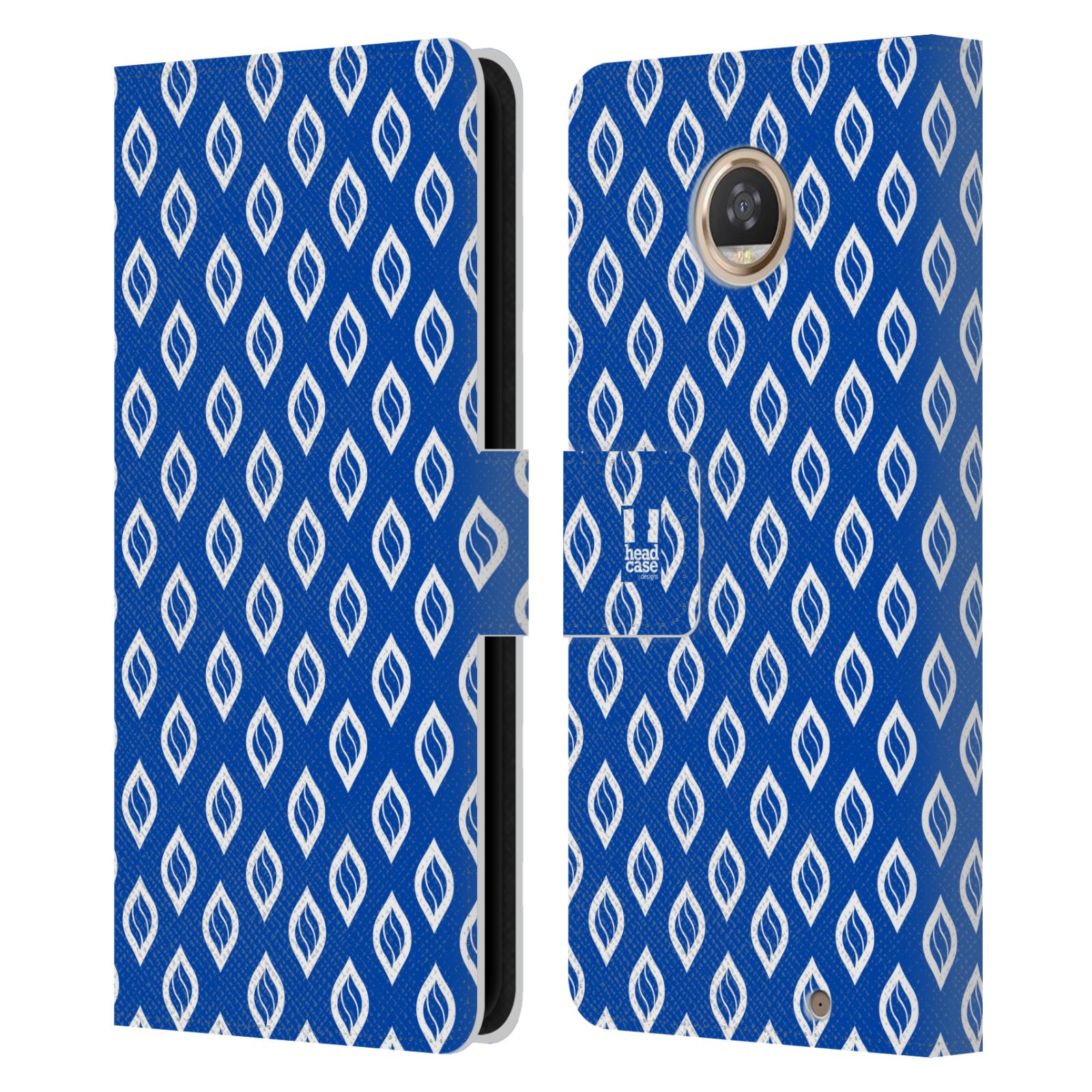 HEAD CASE DESIGNS OGEE PATTERNS LEATHER BOOK WALLET CASE FOR MOTOROLA PHONES - Picture 7 of 14