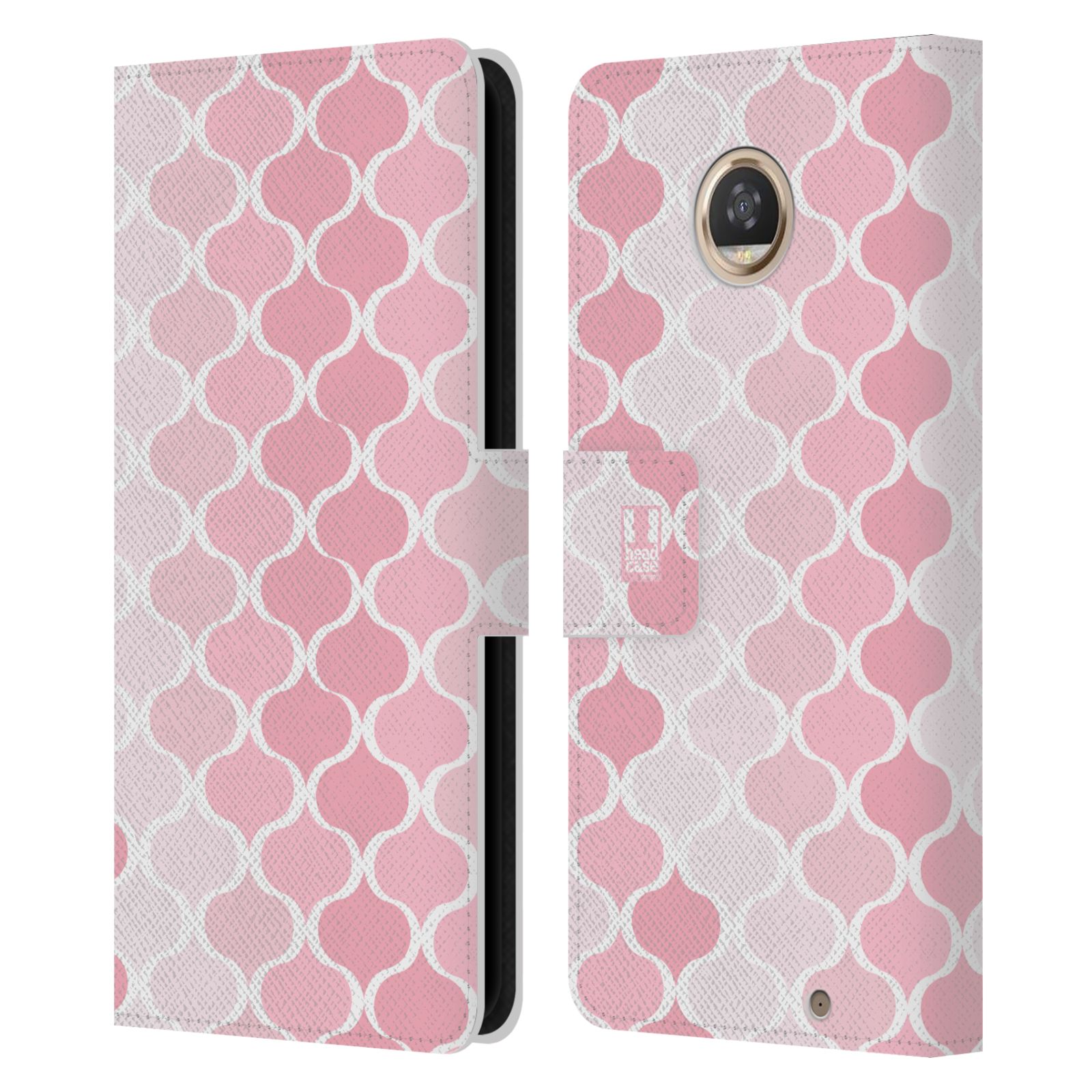 HEAD CASE DESIGNS OGEE PATTERNS LEATHER BOOK WALLET CASE FOR MOTOROLA PHONES - Picture 11 of 14